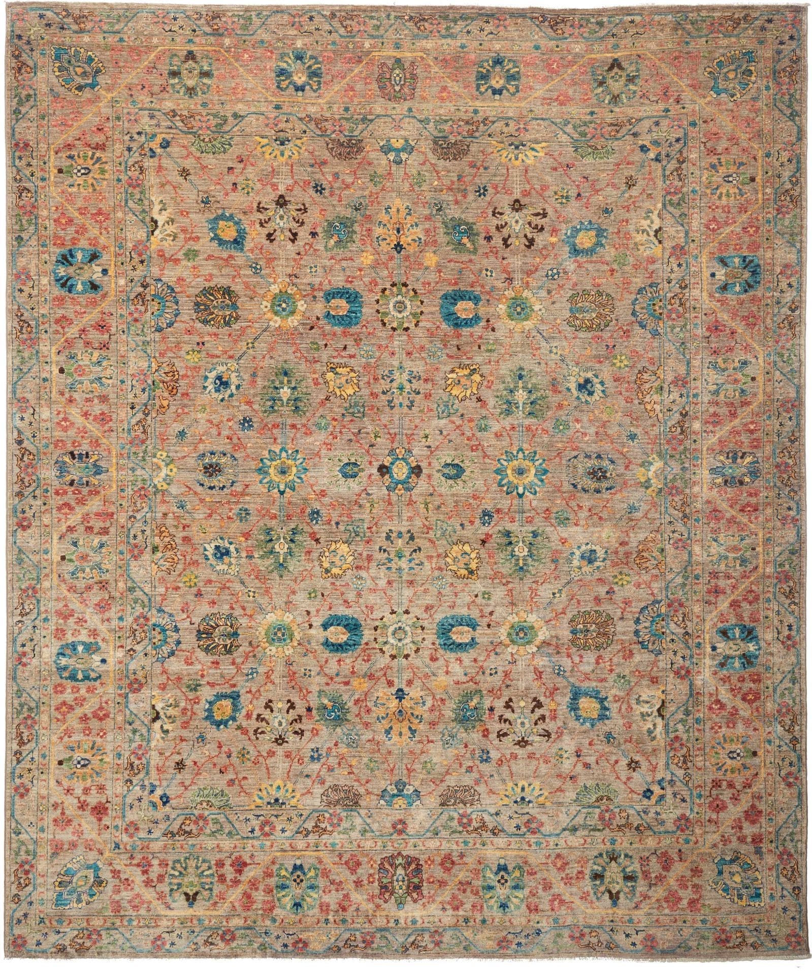 Mamluk Orientteppich 255 x 301 cm, Schurwolle, handgeknüpft