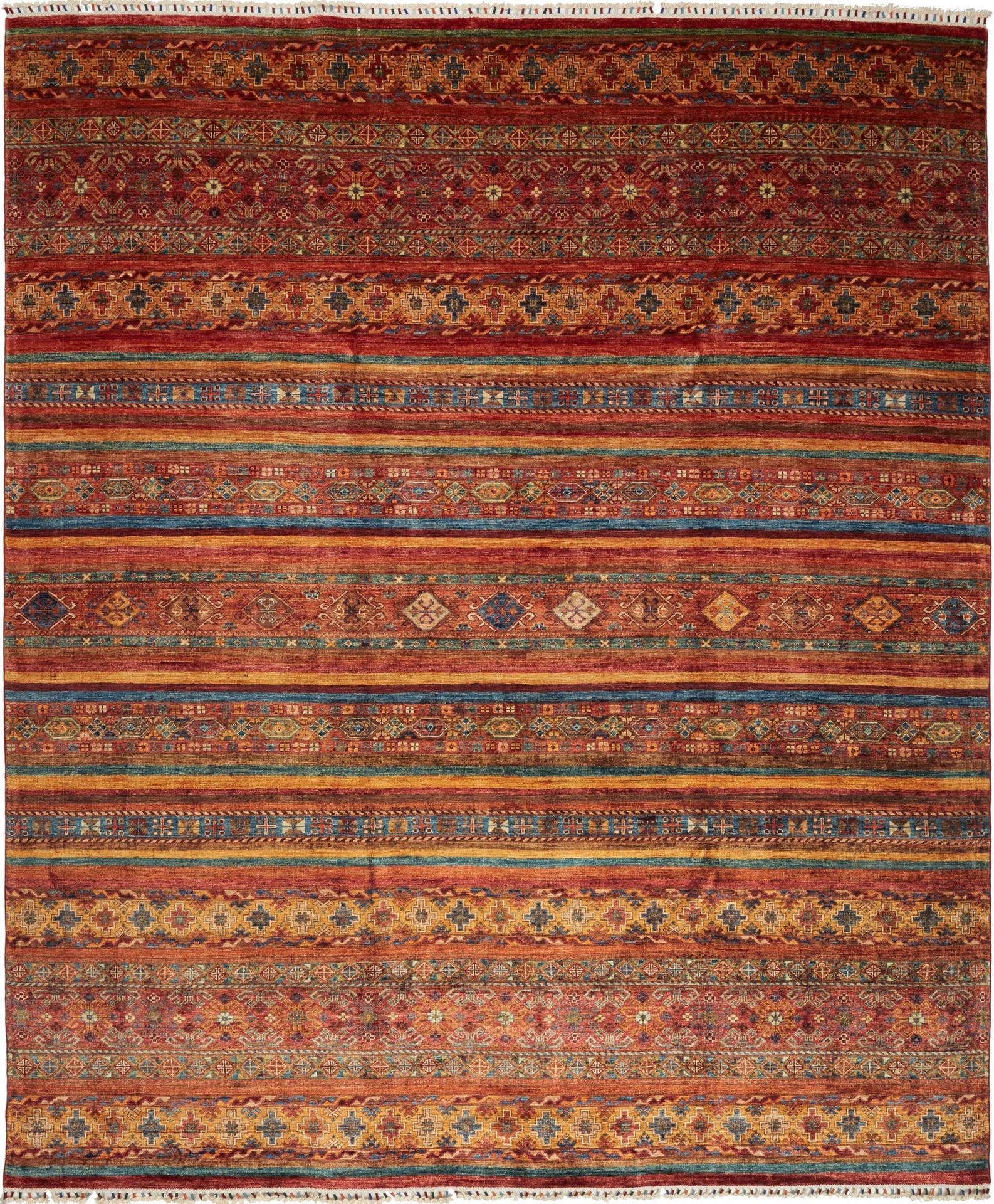 Samarkand Orientteppich 245 x 292 cm aus Schurwolle, handgeknüpft