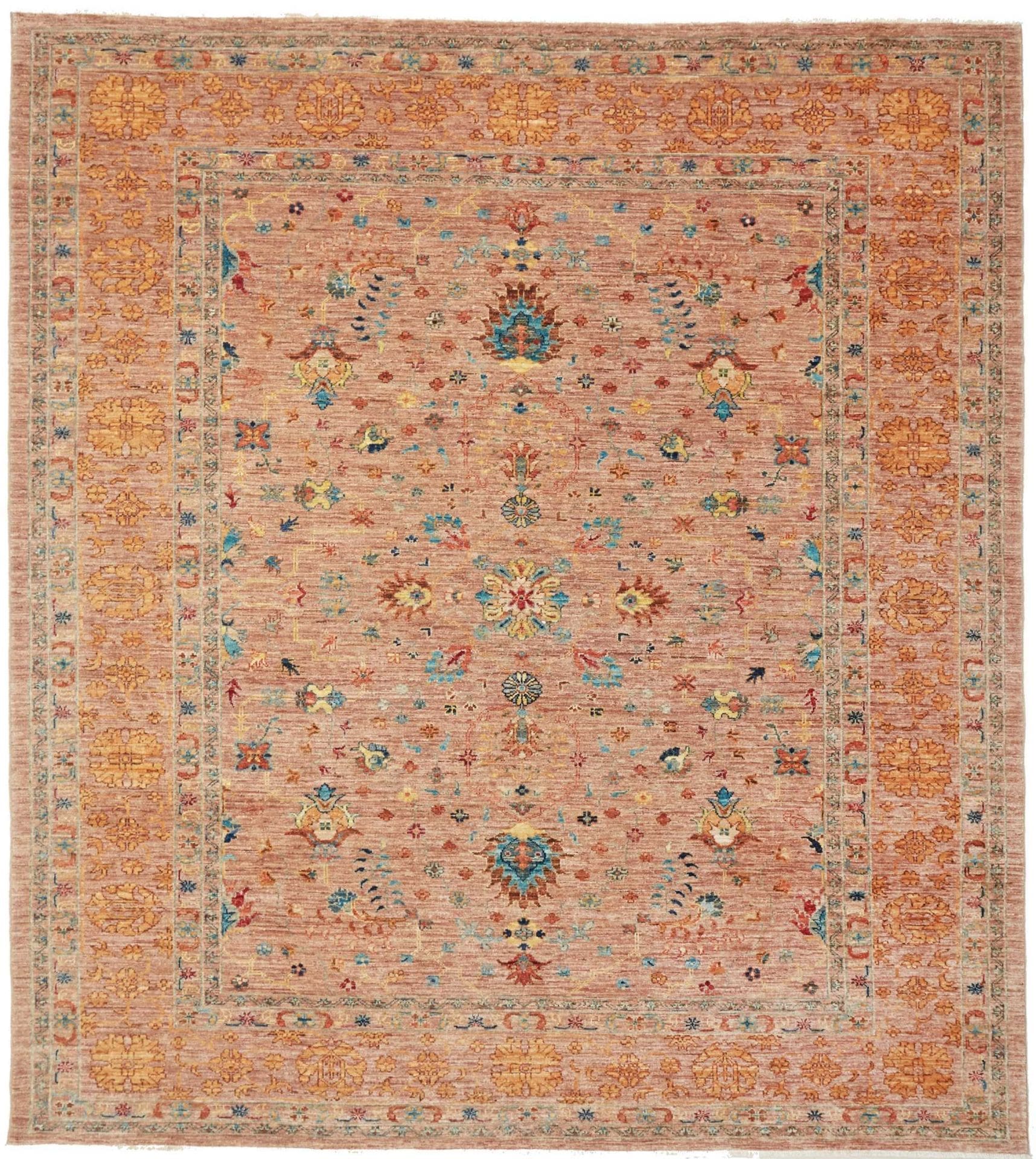 Ziegler Orientteppich 211 x 232cm aus Schurwolle, handgeknüpft
