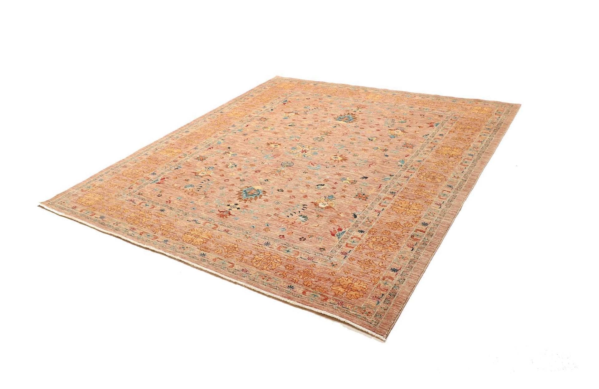 Ziegler Orientteppich 211 x 232cm aus Schurwolle, handgeknüpft