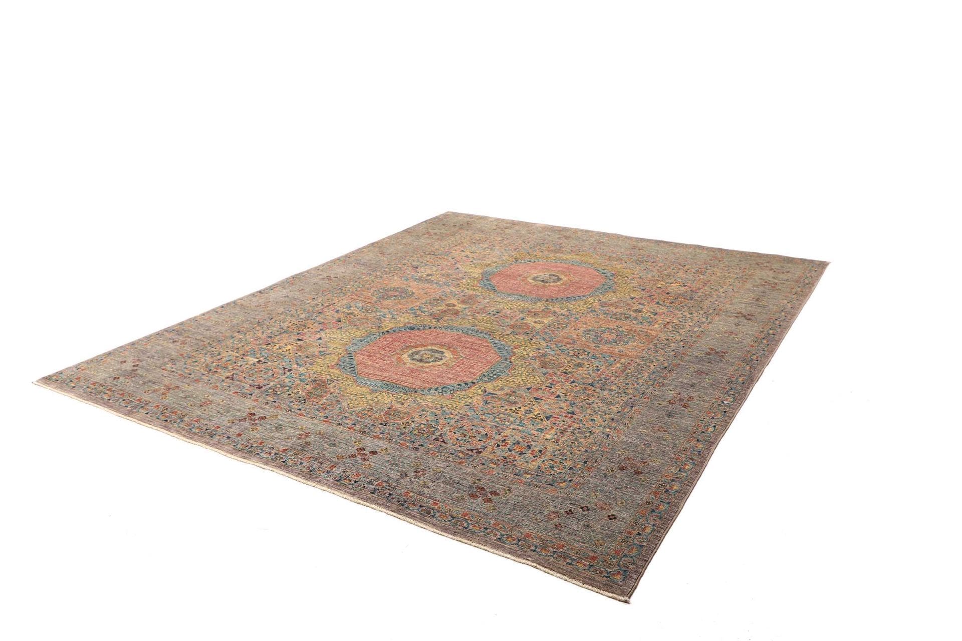 Mamluk Orientteppich 255 x 301 cm aus Schurwolle, handgeknüpft