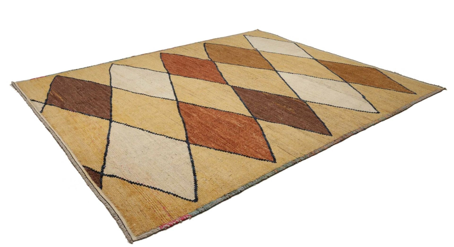 Orientteppich Berber 253 x 302 cm – Handgeknüpft aus Wolle