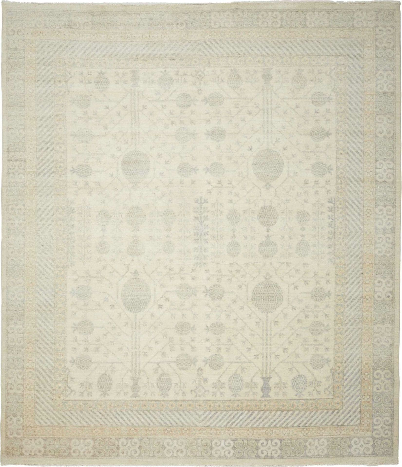 Ziegler Orientteppich 255 x 293cm aus Schurwolle, handgeknüpft