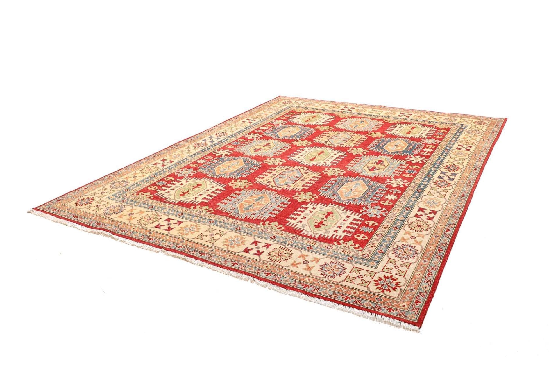 Kazak Teppich 251 x 298 cm – Handgeknüpft aus Schurwolle, Orientteppich