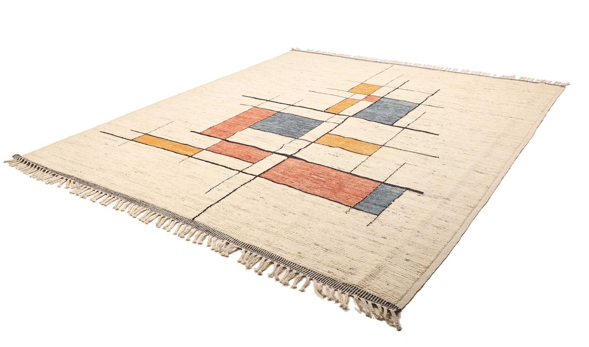 Berber Teppich 268 x 297cm, handgeknüpft, aus Schurwolle, Orientteppich