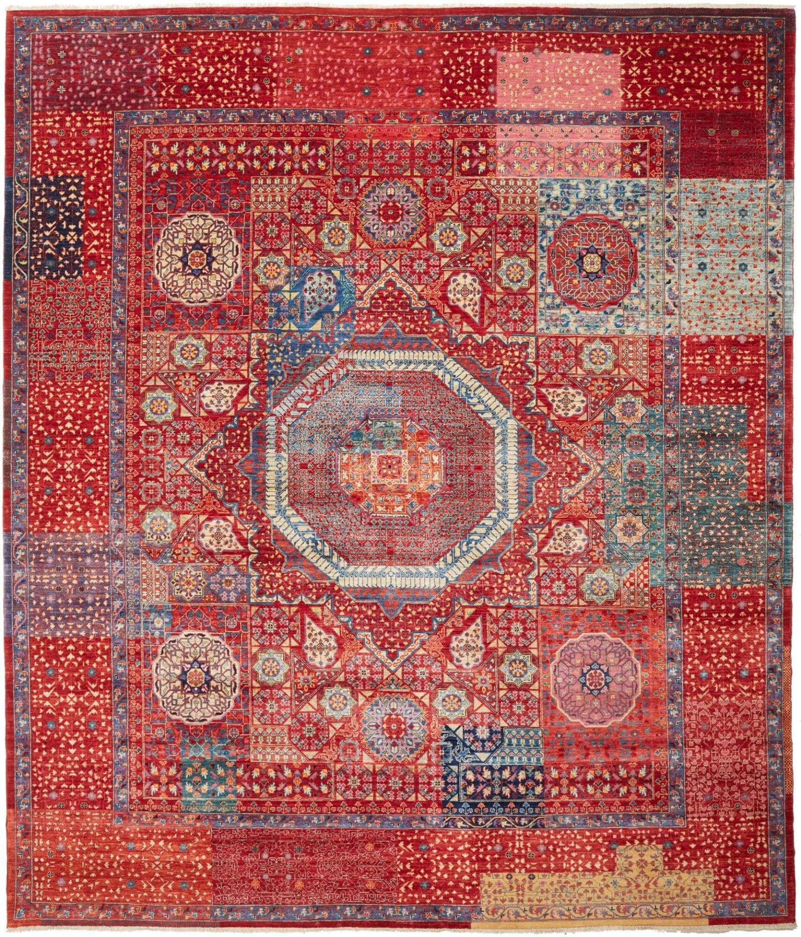 Mamluk Orientteppich 254 x 294 cm – Handgeknüpft aus Schurwolle
