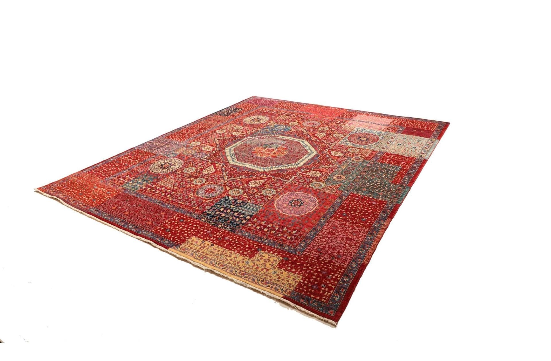 Mamluk Orientteppich 254 x 294 cm – Handgeknüpft aus Schurwolle