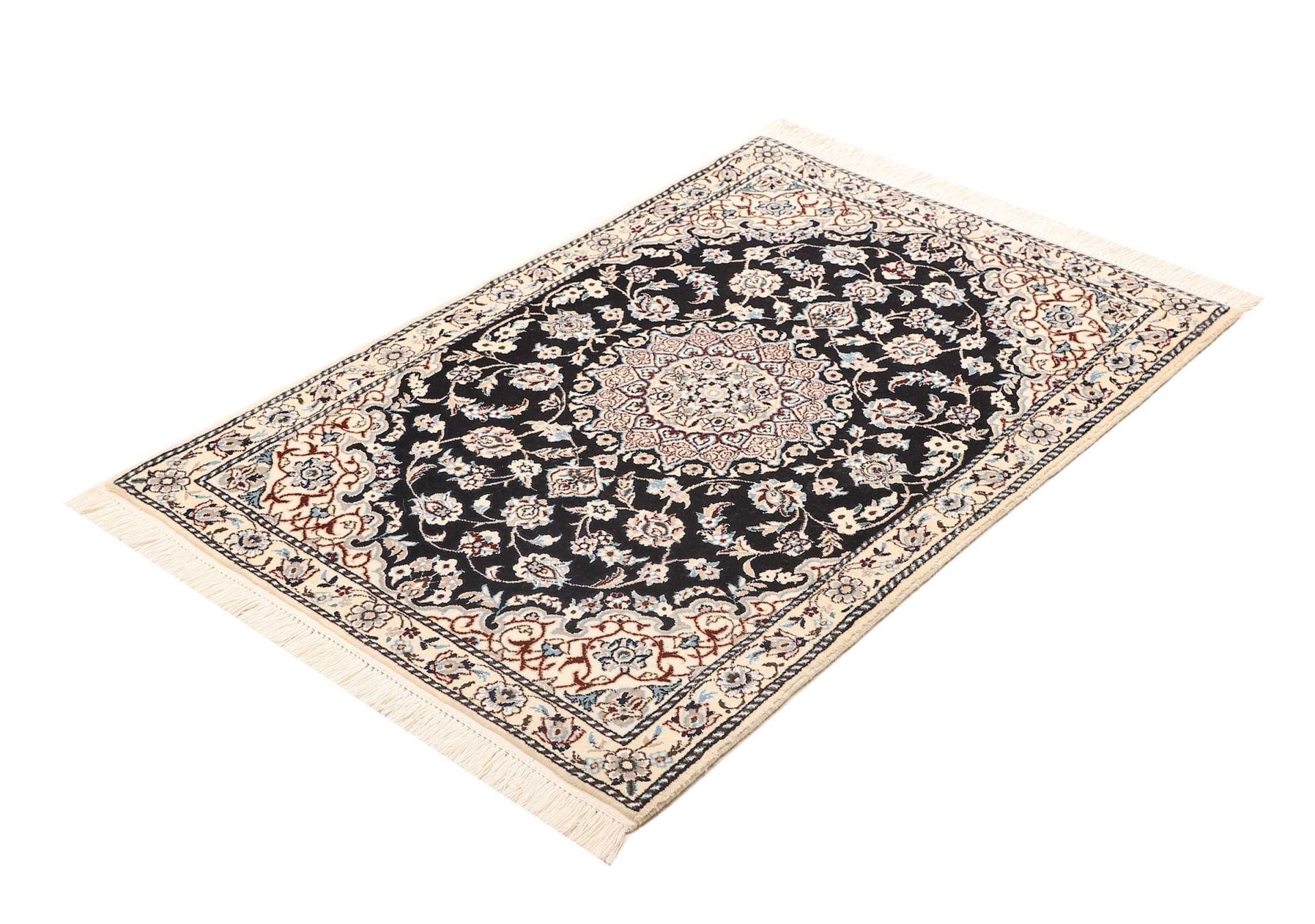 Exklusiver Nain Teppich 83 x 117cm, handgeknüpft, Schurwolle