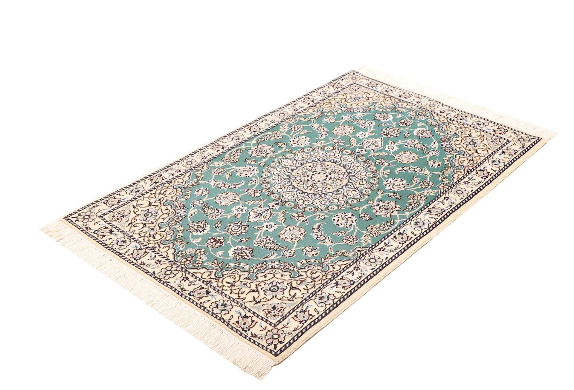 Nain Teppich 84 x 127 cm - Handgeknüpft, Schurwolle, Exklusiv