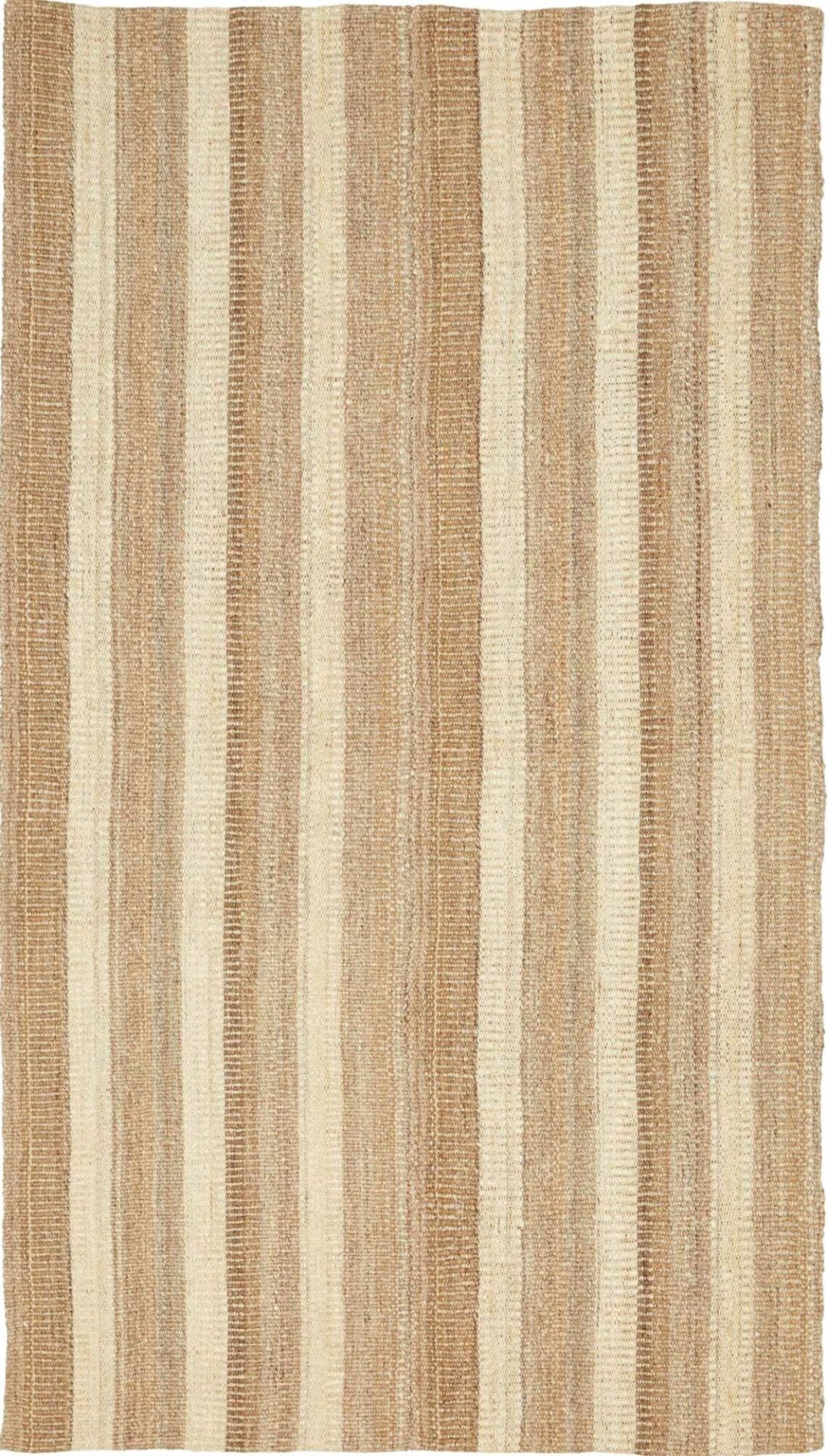 Kelim Teppich 105 x 183cm, rustikales Design, handgewebt
