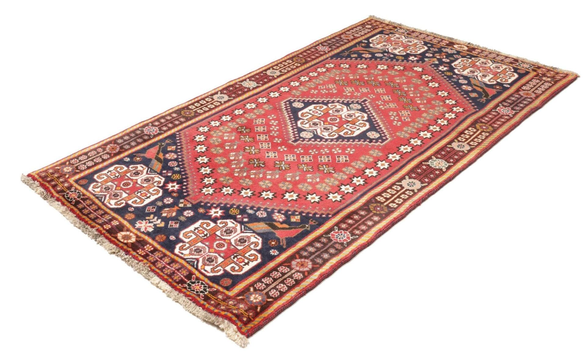 Gashghai Orientteppich 121 x 202 cm, handgeknüpft, Schurwolle