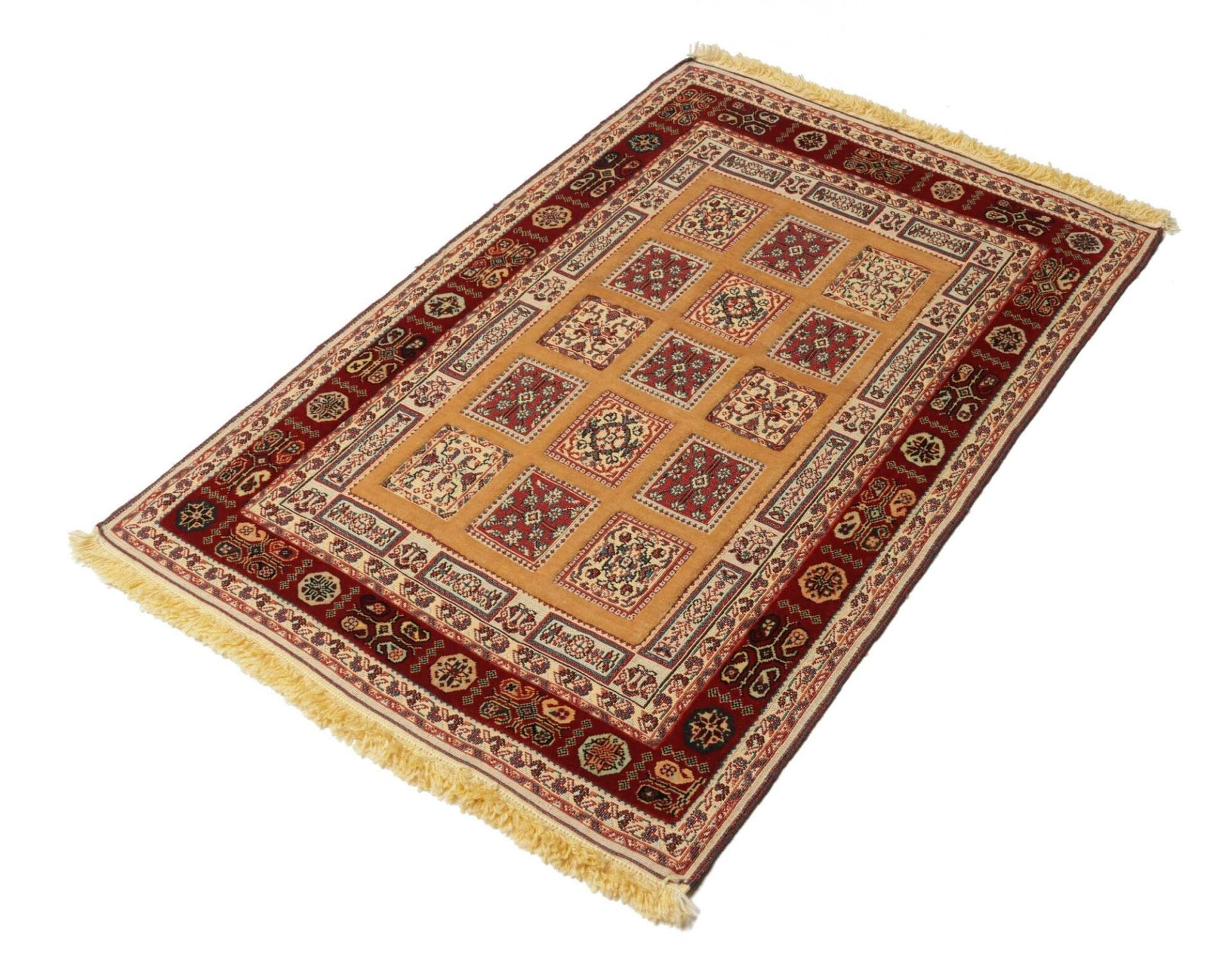Orientteppich 85 x 121 cm - Handgeknüpft aus Schurwolle, Nain