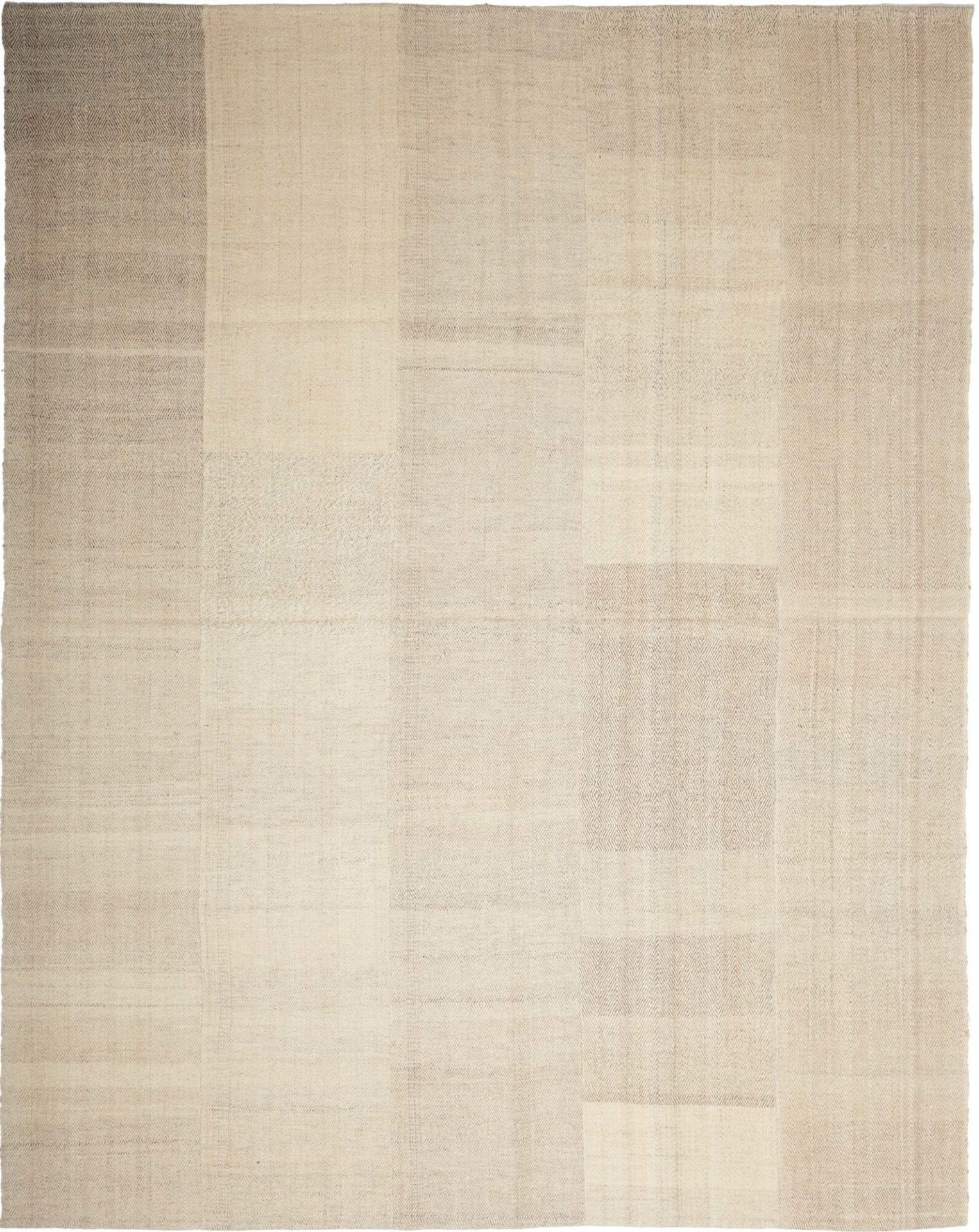 Kelim Teppich 213 x 262cm, handgewebt, rustikales Flair, weich