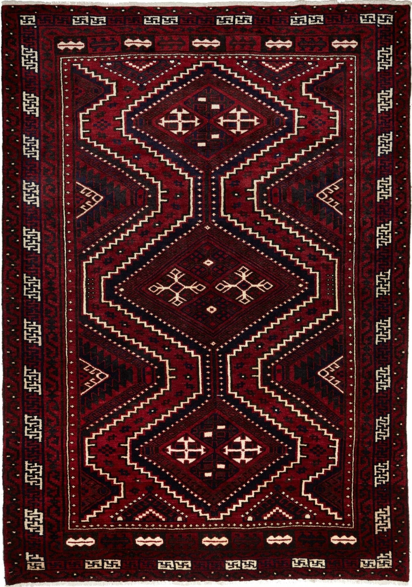 Lori Teppich 228 x 320cm – geometrisch, Schurwolle, handgeknüpft