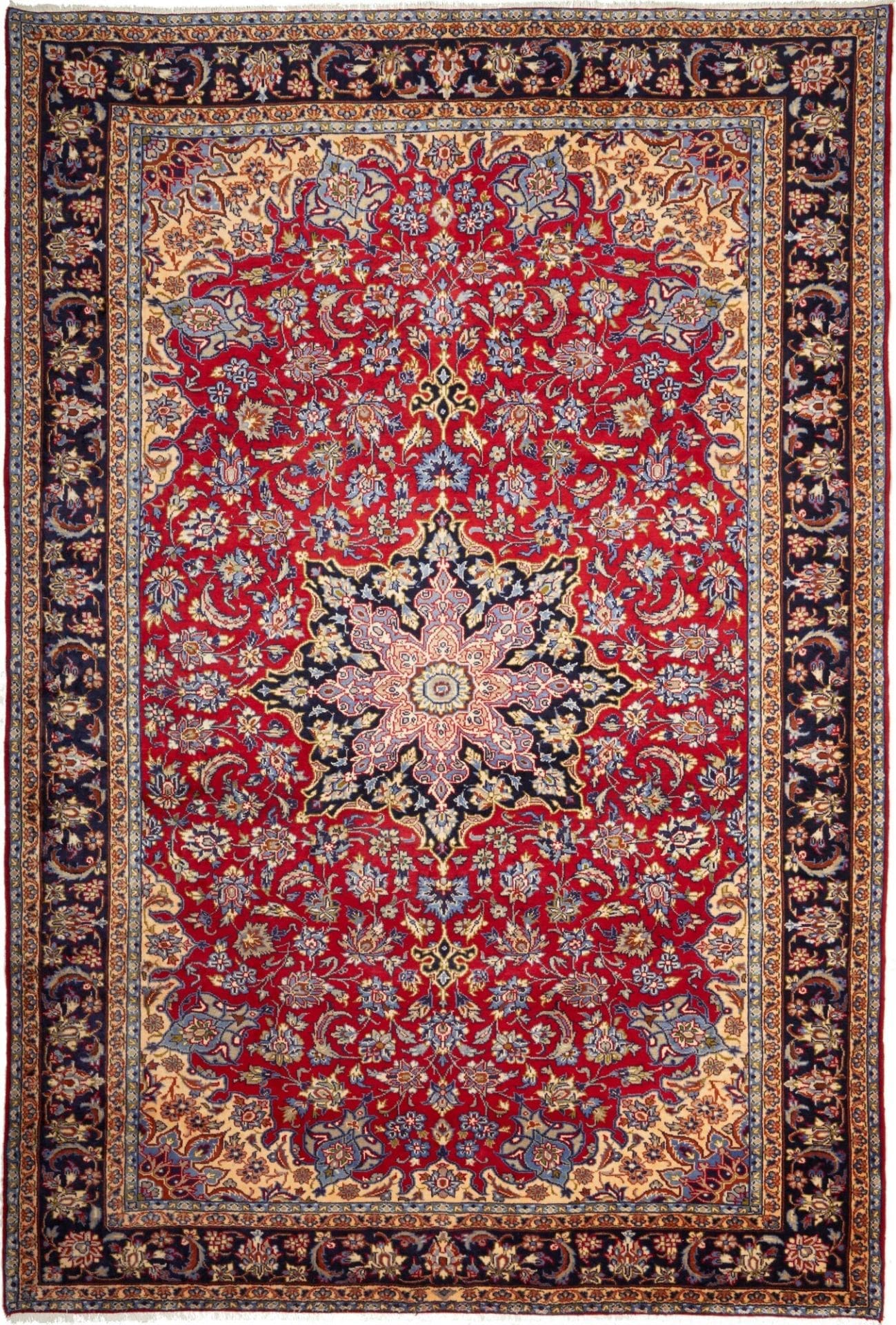 Najafabad Teppich 223 x 330cm handgeknüpft Perserteppich