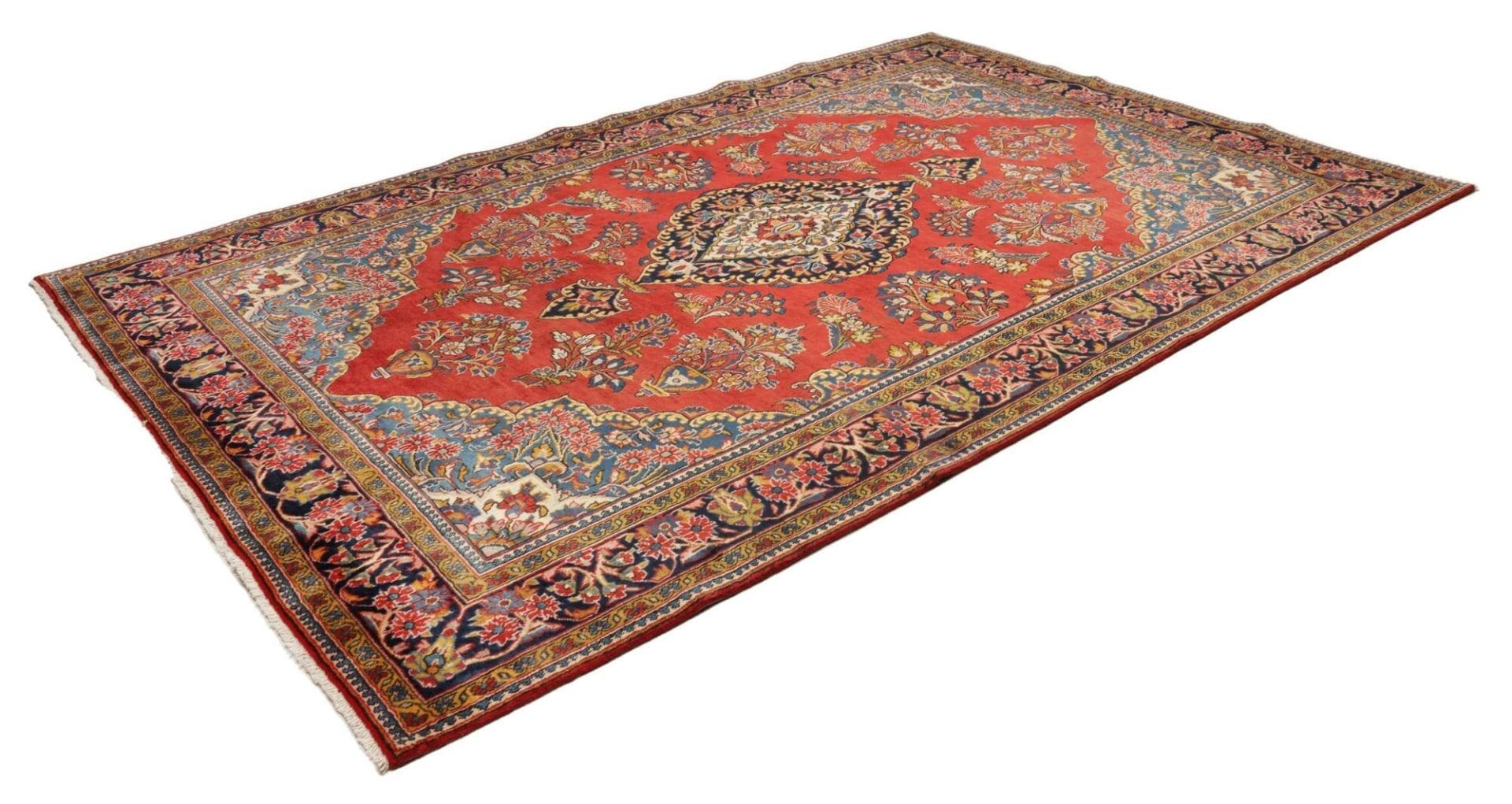Sarough Teppich 219 x 336cm, handgeknüpft, Schurwolle, Perserteppich