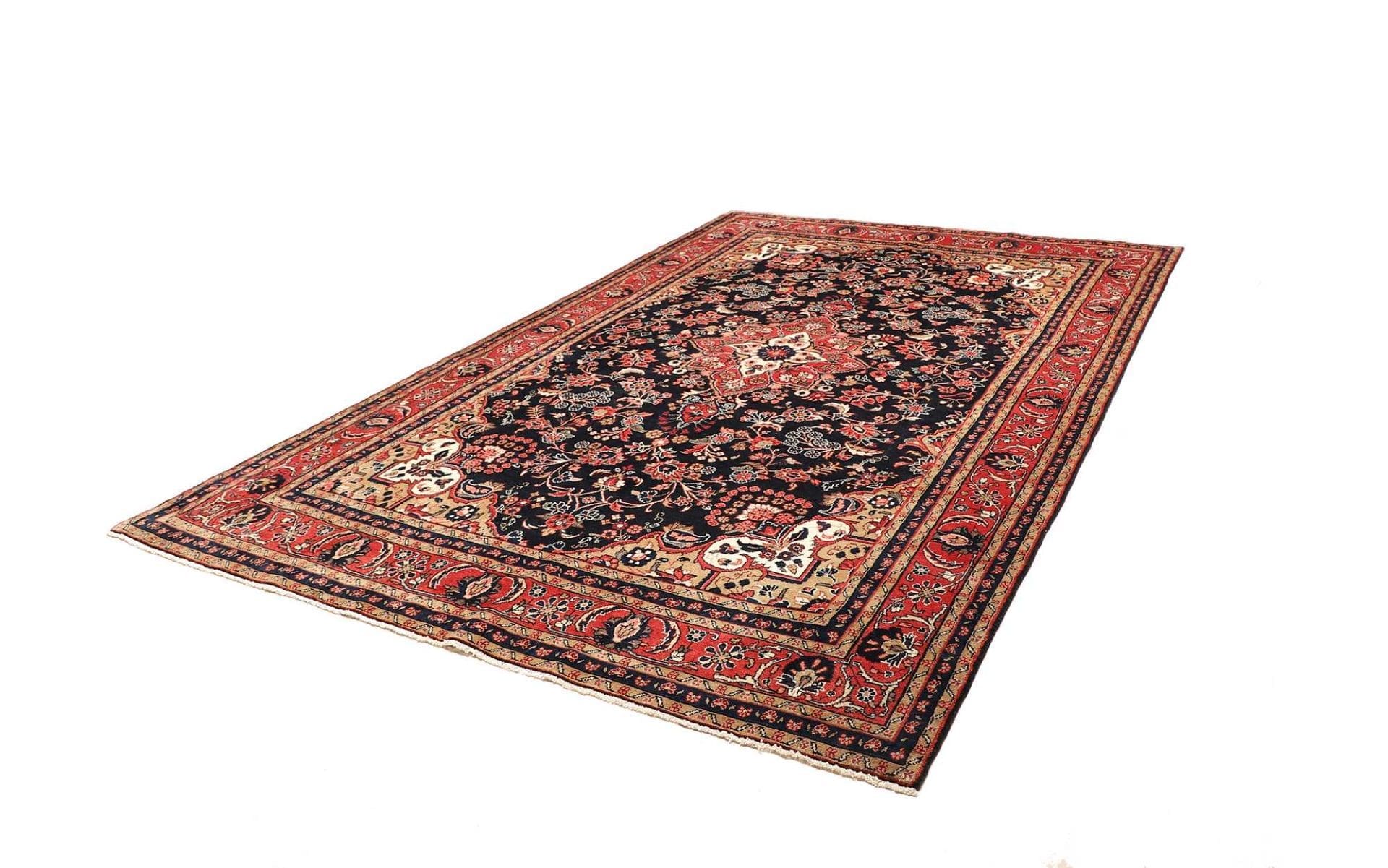 Hamadan Teppich 223 x 334cm, Schurwolle, Herati-Muster, handgeknüpft H1