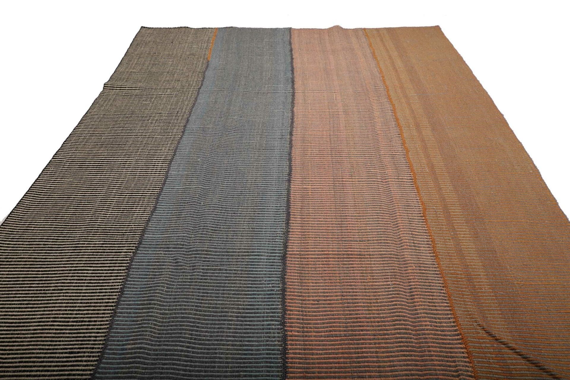 Kelim Teppich 225 x 328 cm, rustikales Design, handgewebt