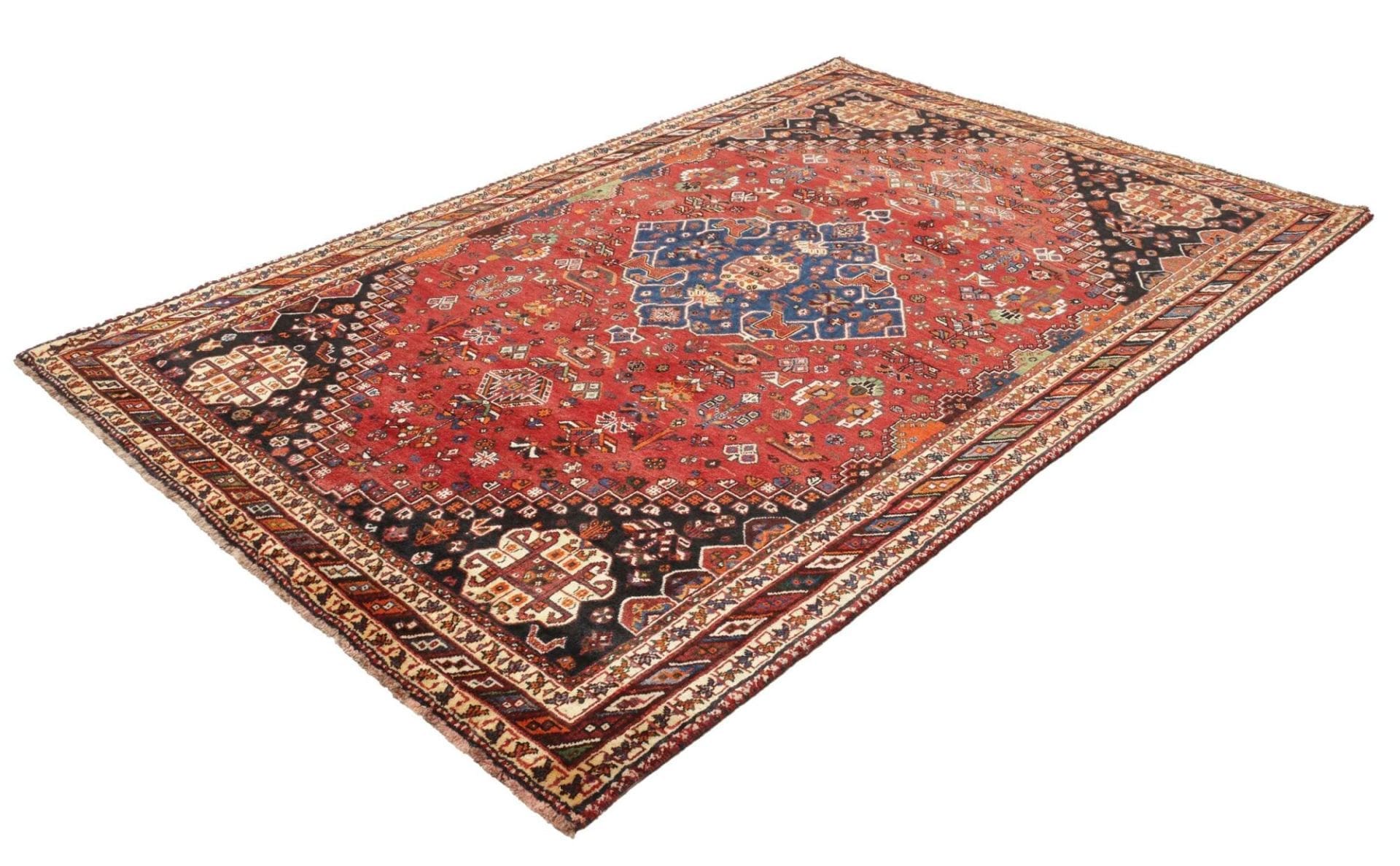 Gashghai Orientteppich 181 x 270cm, handgeknüpft, aus Schurwolle