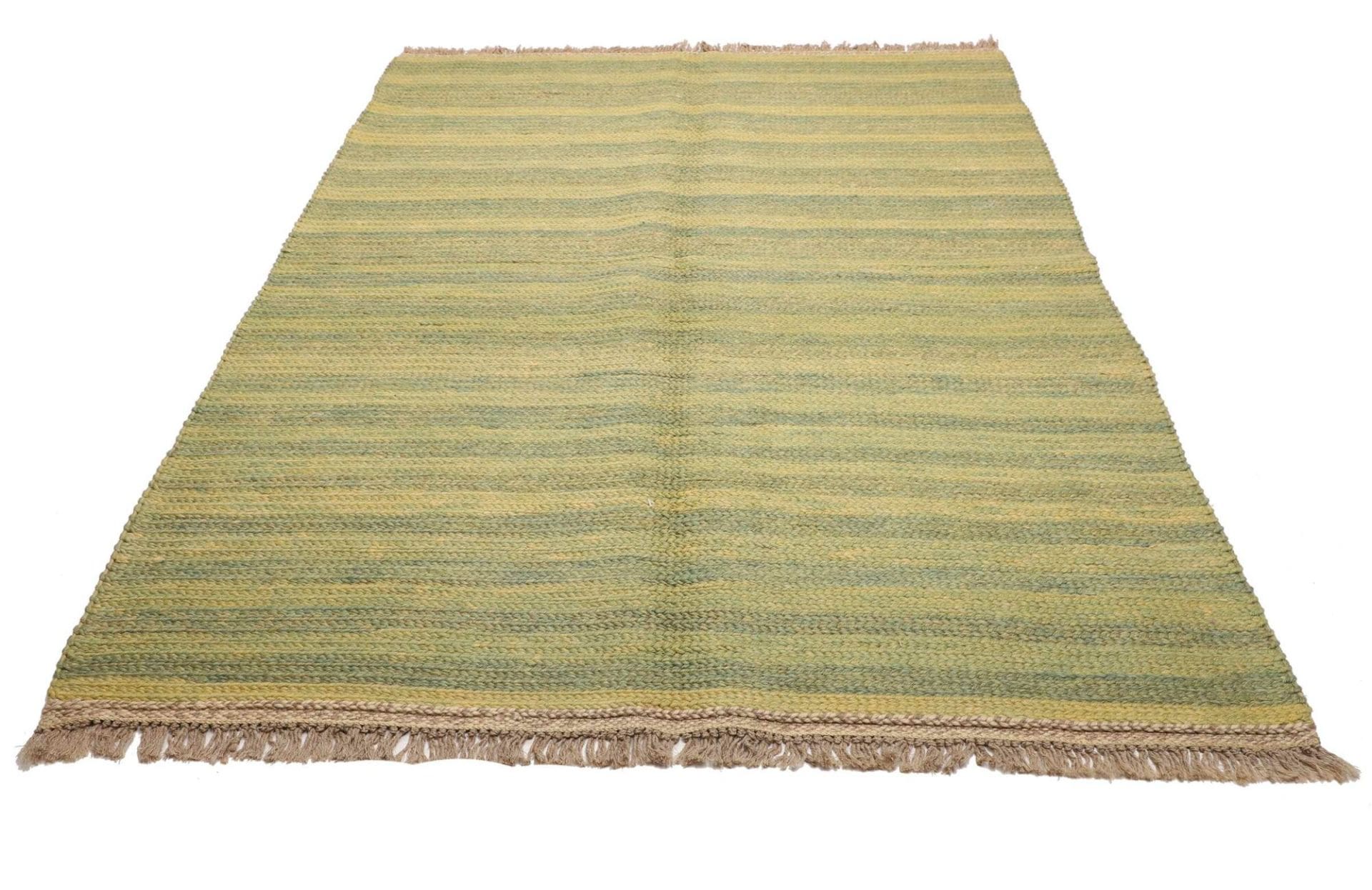 Kelim Teppich 178 x 240cm, rustikales Design, handgewebt