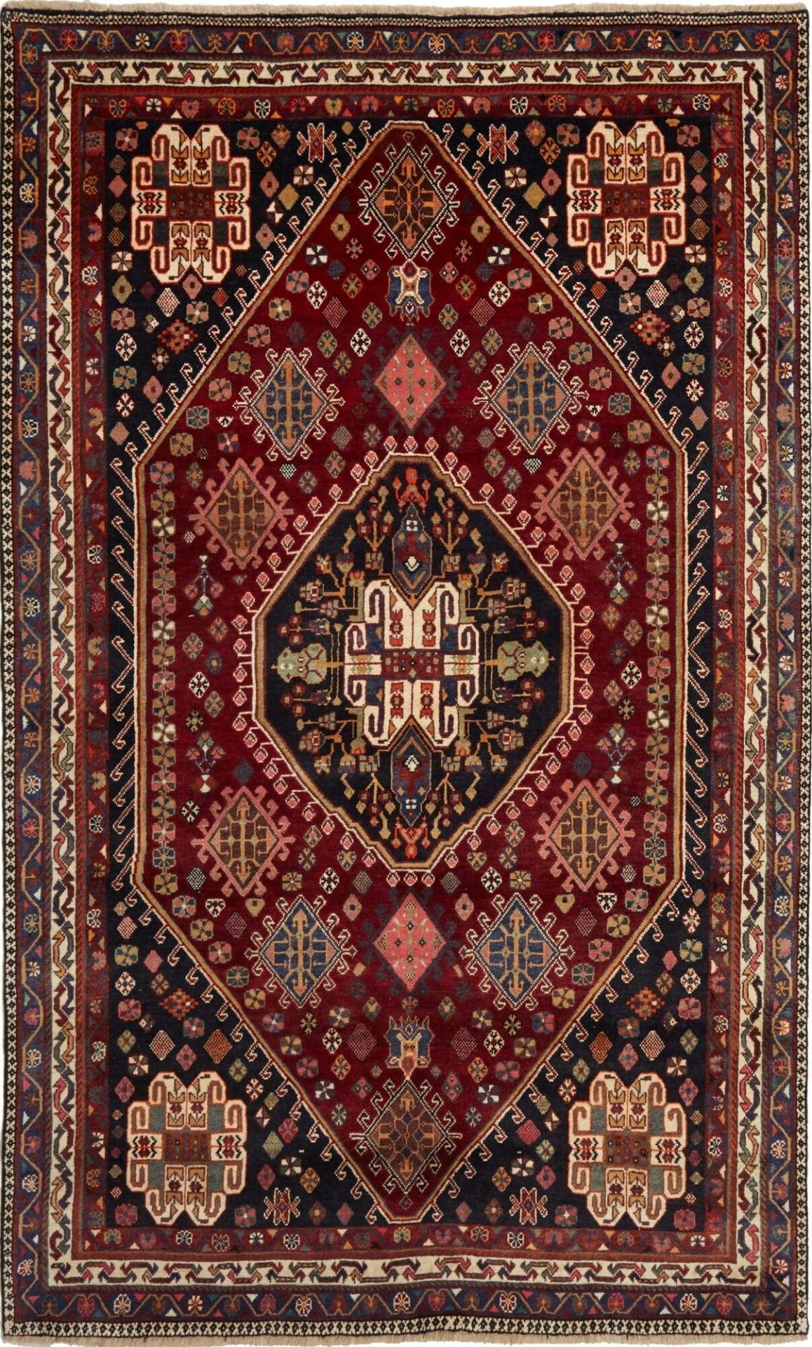 Gashghai Teppich 173 x 278 cm – handgeknüpft, Wolle, bunt, Iran