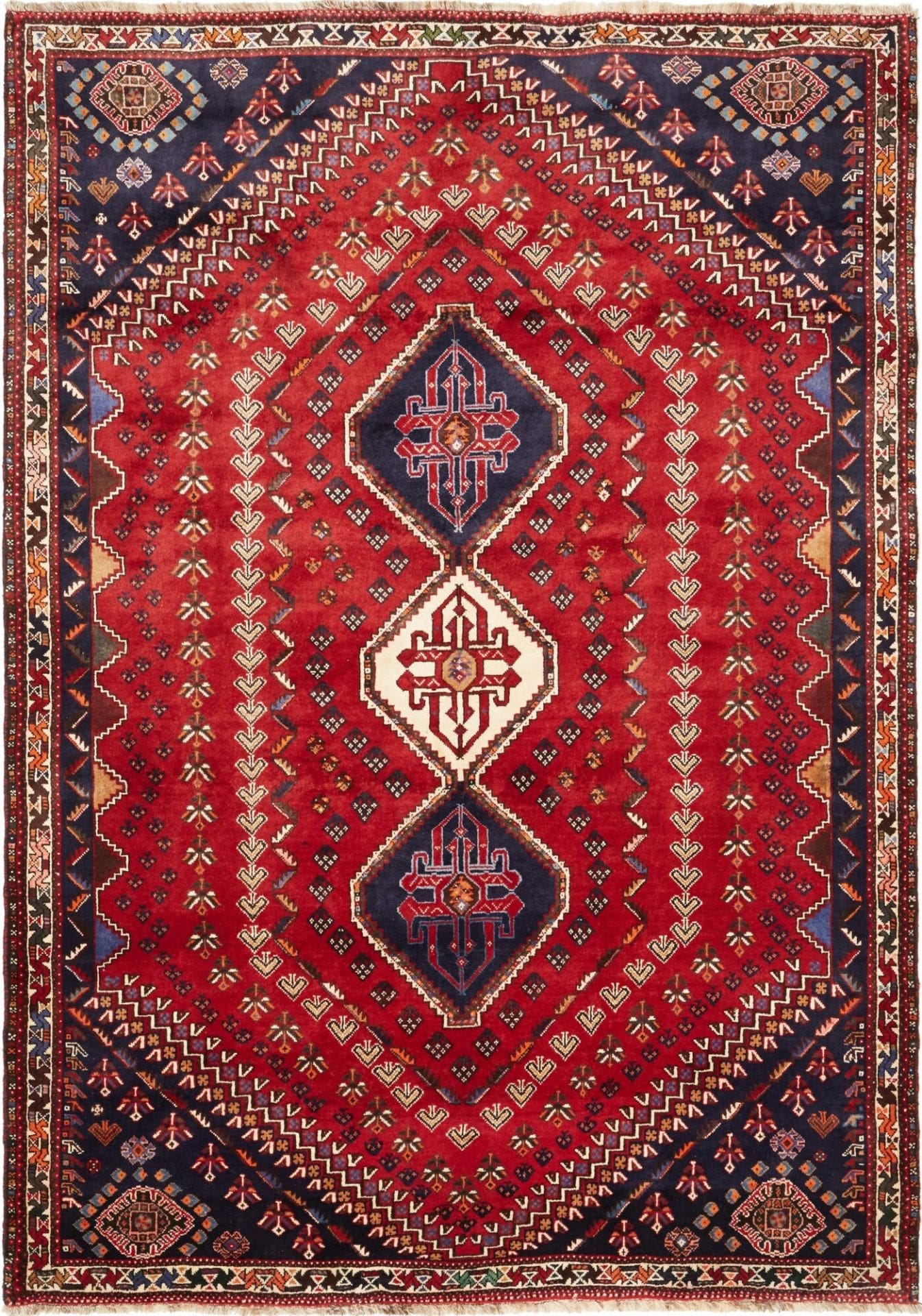 Gashghai Orientteppich 185 x 258 cm – handgeknüpft, Schurwolle