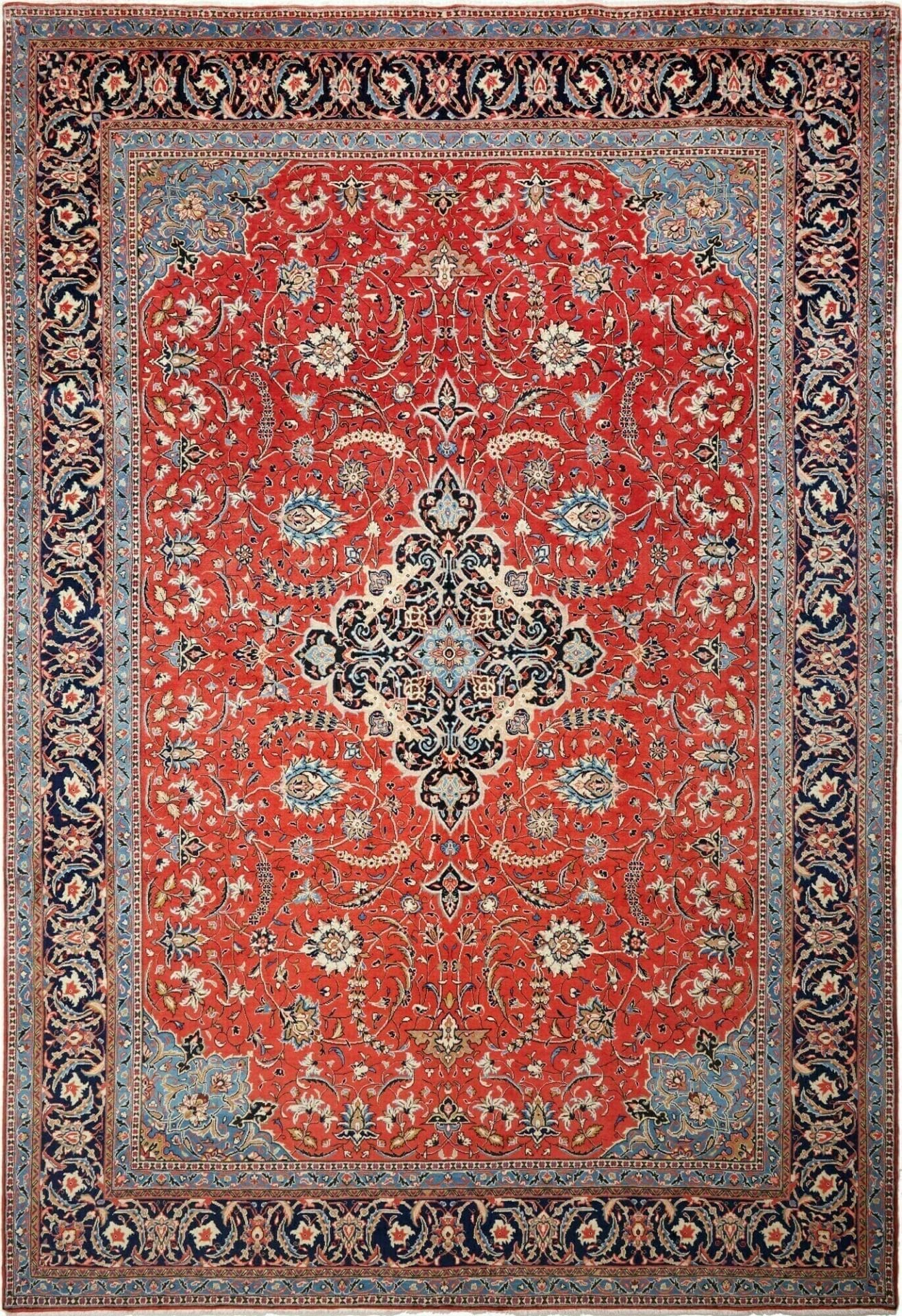 Eleganter Sarough Farahan Orientteppich 268 x 385cm – handgeknüpft H1