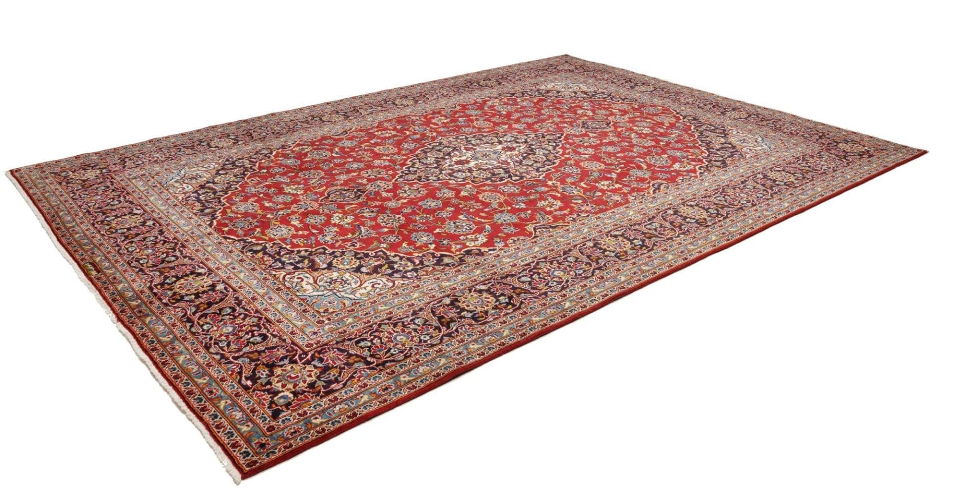 Kashan Teppich 270 x 377cm | Handgeknüpft | Schurwolle | Perserteppich