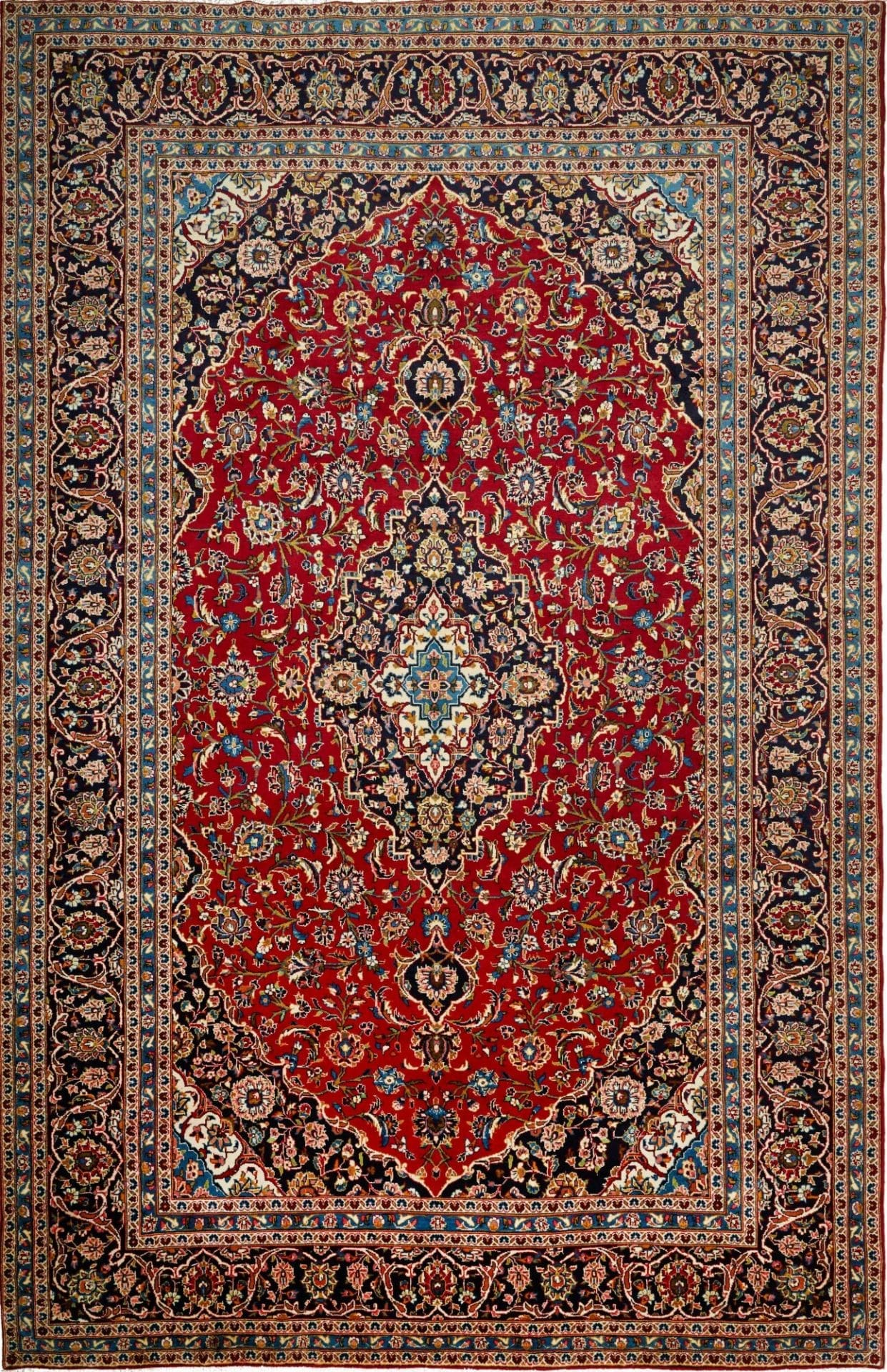 Kashan Teppich 258 x 395 cm – Handgeknüpft, Perserteppich