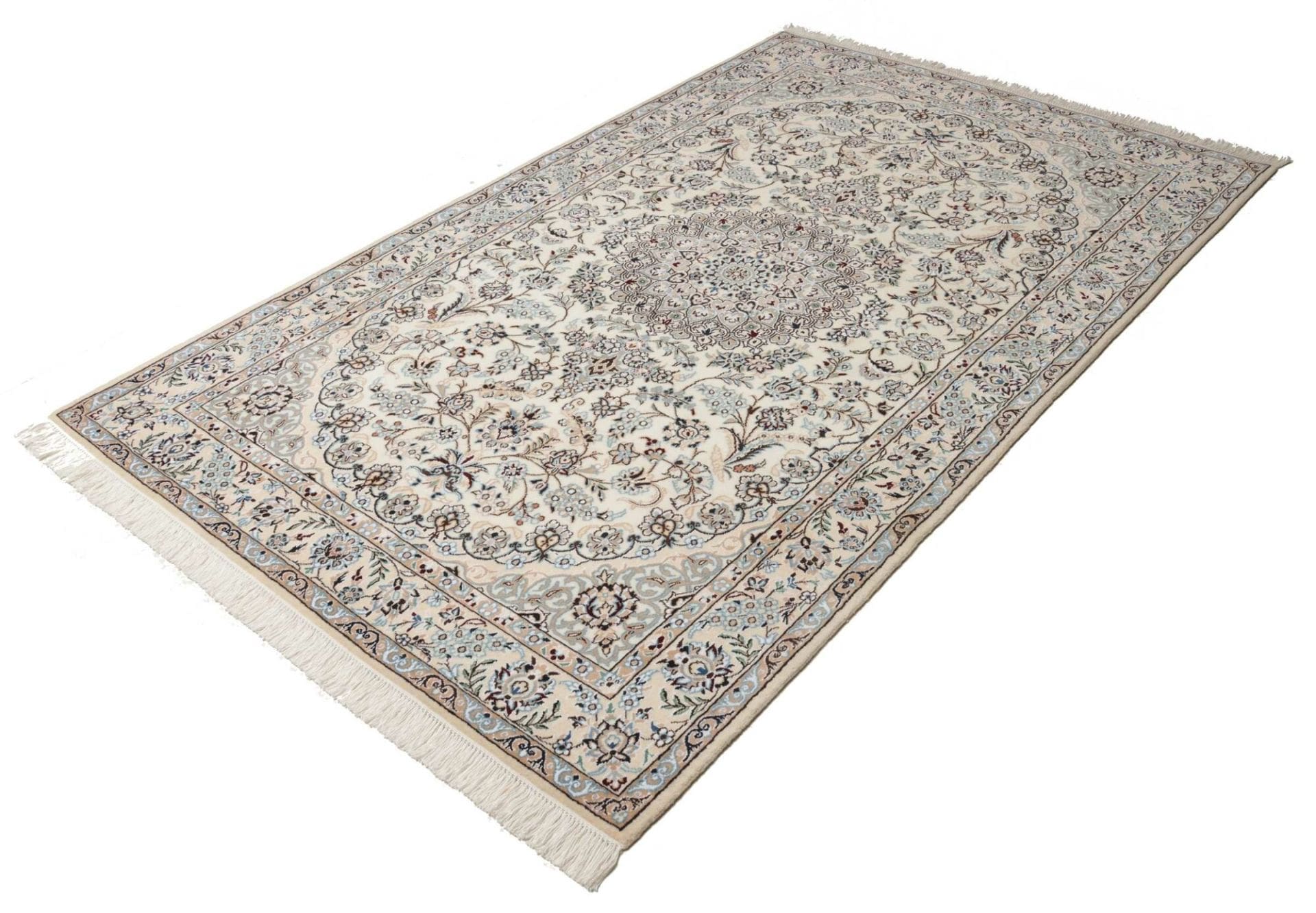 Nain 138 x 225cm Perserteppich, florale Muster, handgeknüpft