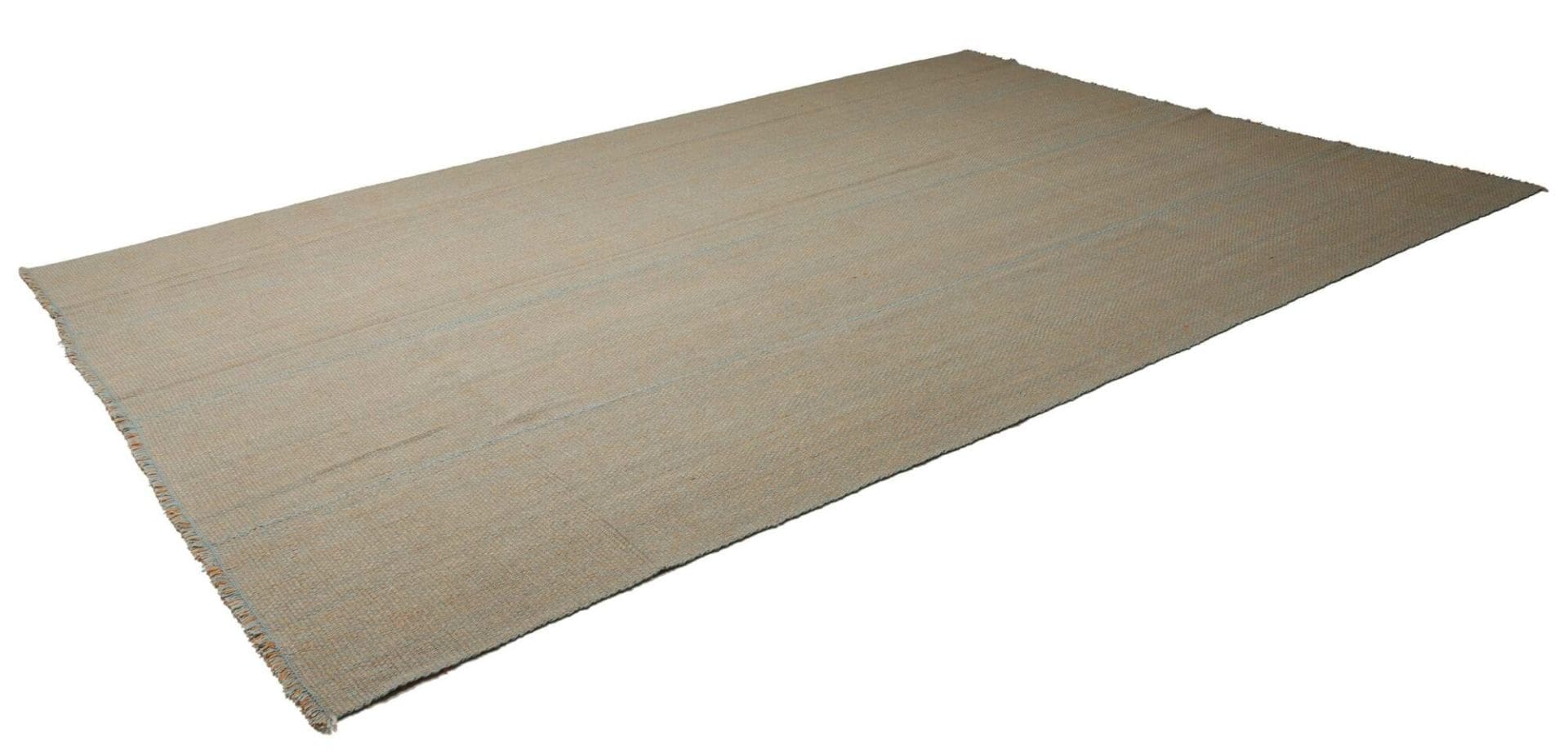 Kelim Teppich 270 x 383 cm, handgewebt, rustikales Flair, warm