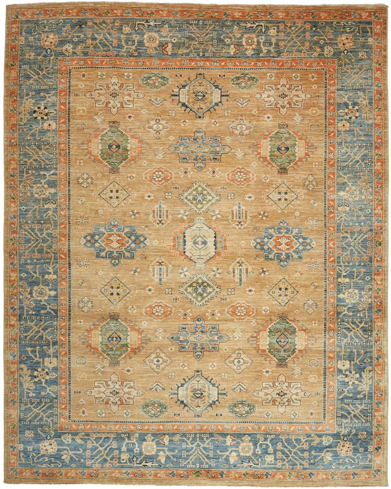 Ziegler Orientteppich 248 x 309cm, Schurwolle, handgeknüpft