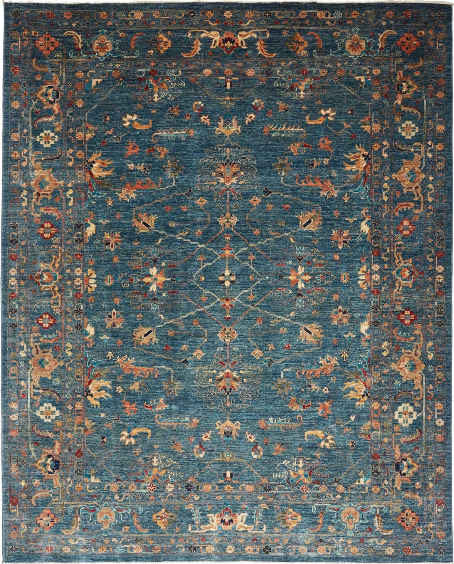 Ziegler Orientteppich 248 x 302cm aus Schurwolle, handgeknüpft
