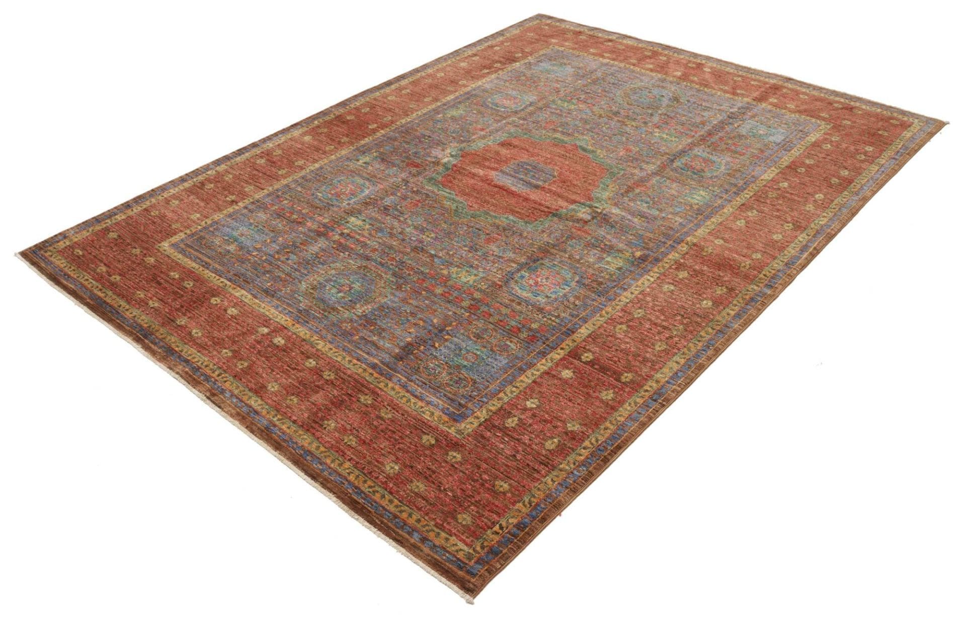 Mamluk Orientteppich 180 x 235 cm aus Schurwolle, handgeknüpft