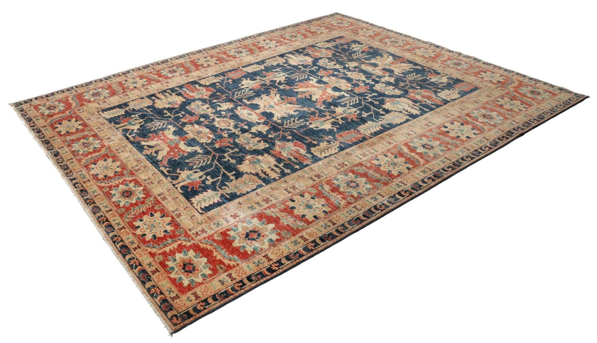 Kazak Orientteppich 252 x 303 cm handgeknüpft, Schurwolle, geometrisch