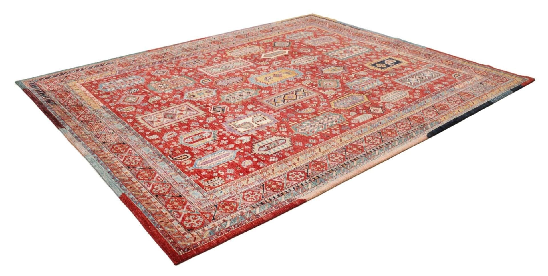 Samarkand Orientteppich 251 x 309cm, handgeknüpft, Schurwolle