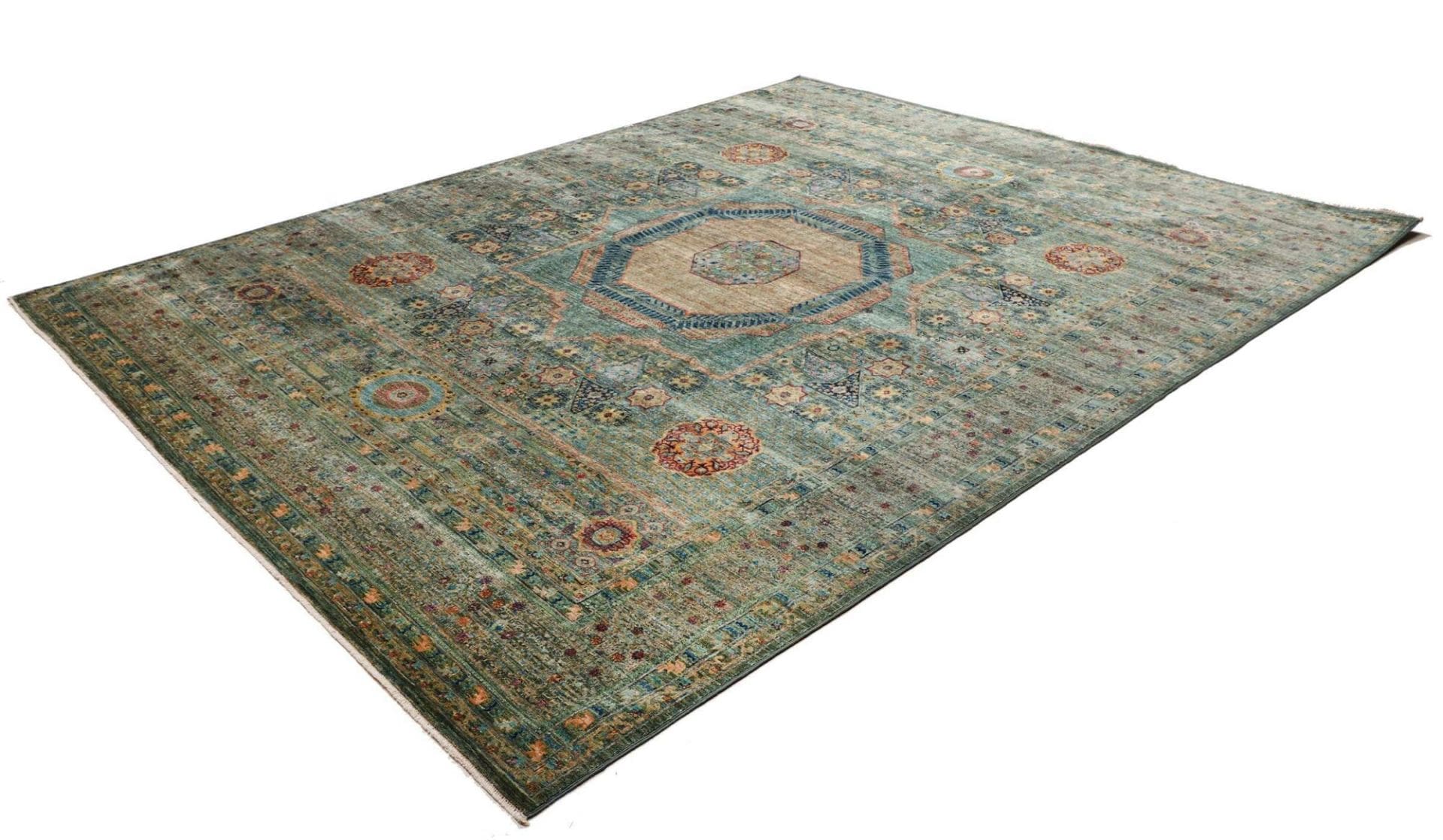 Mamluk Orientteppich 254 x 317 cm, Schurwolle, handgeknüpft