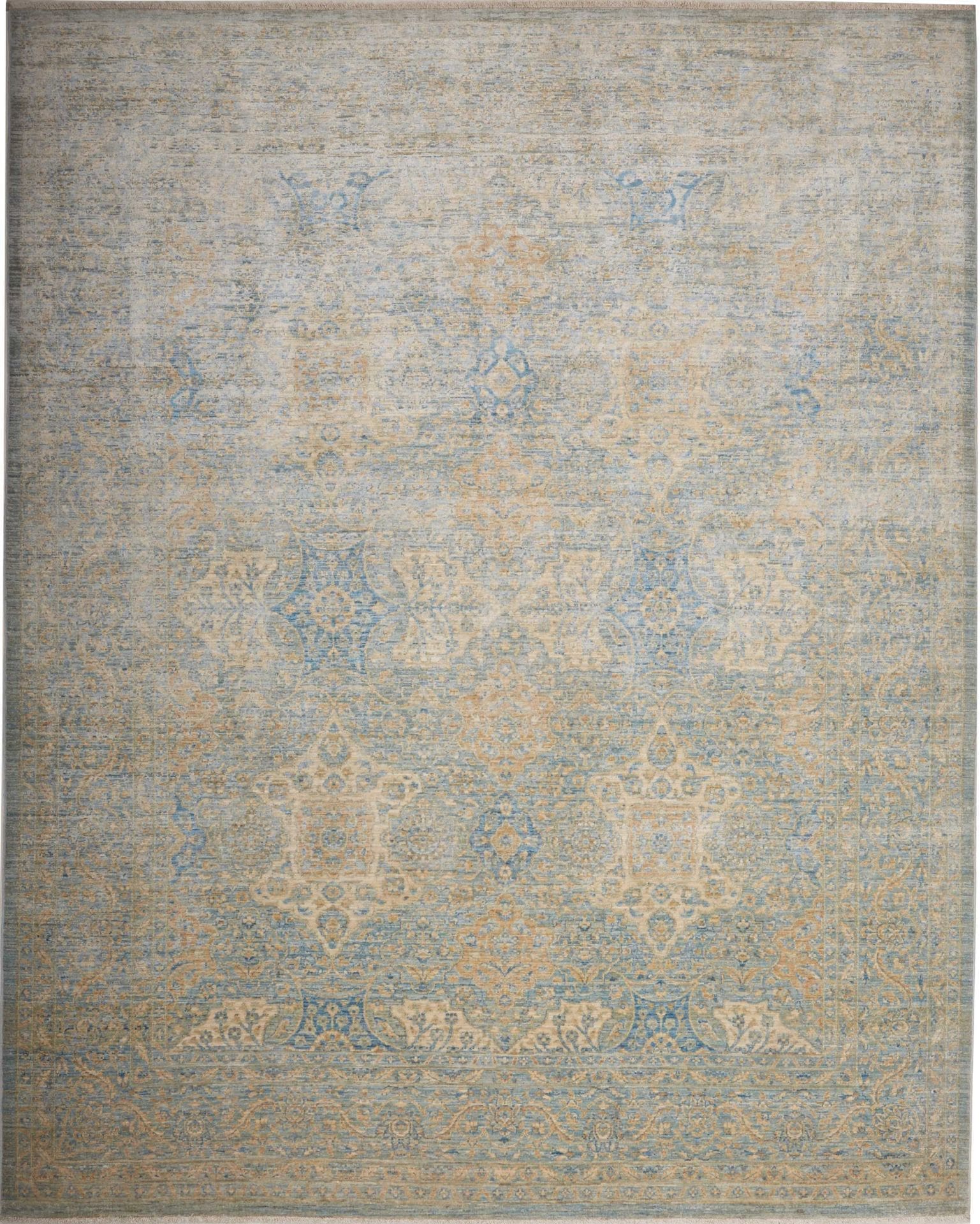 Ziegler Orientteppich 241 x 290 cm aus Schurwolle, handgeknüpft