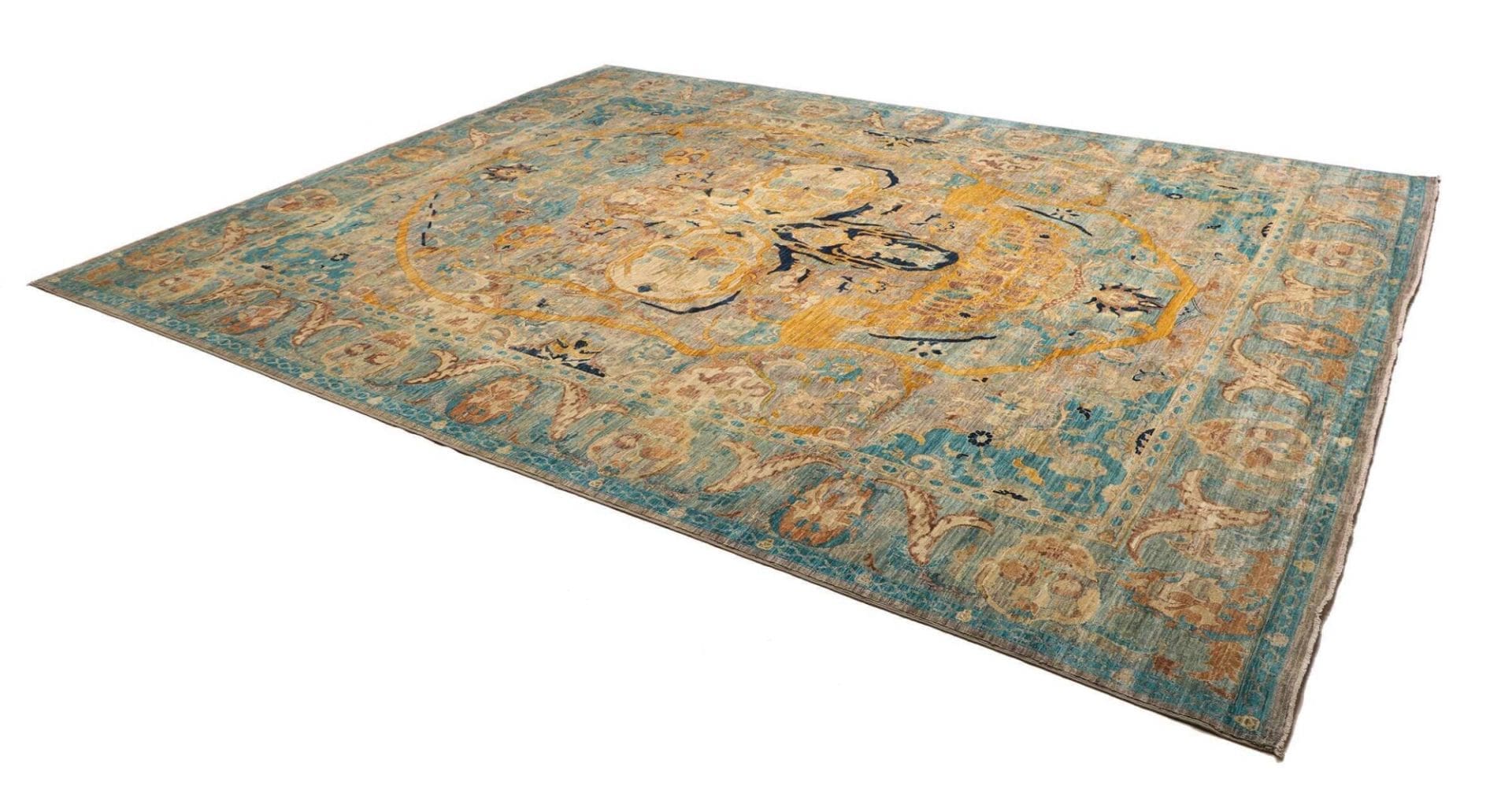 Samarkand Orientteppich 282 x 374cm, handgeknüpft, Schurwolle