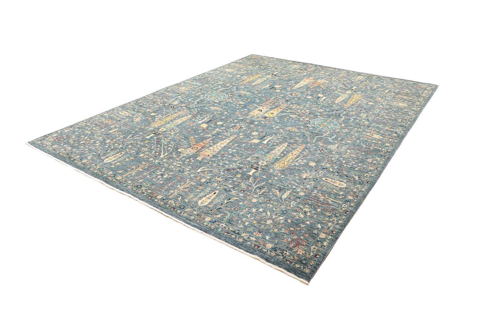Samarkand Orientteppich 248 x 304 cm, handgeknüpft, Wolle