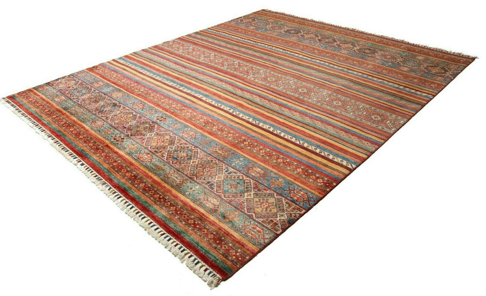 Samarkand Teppich 256 x 310cm, Schurwolle, handgeknüpft, Orientteppich