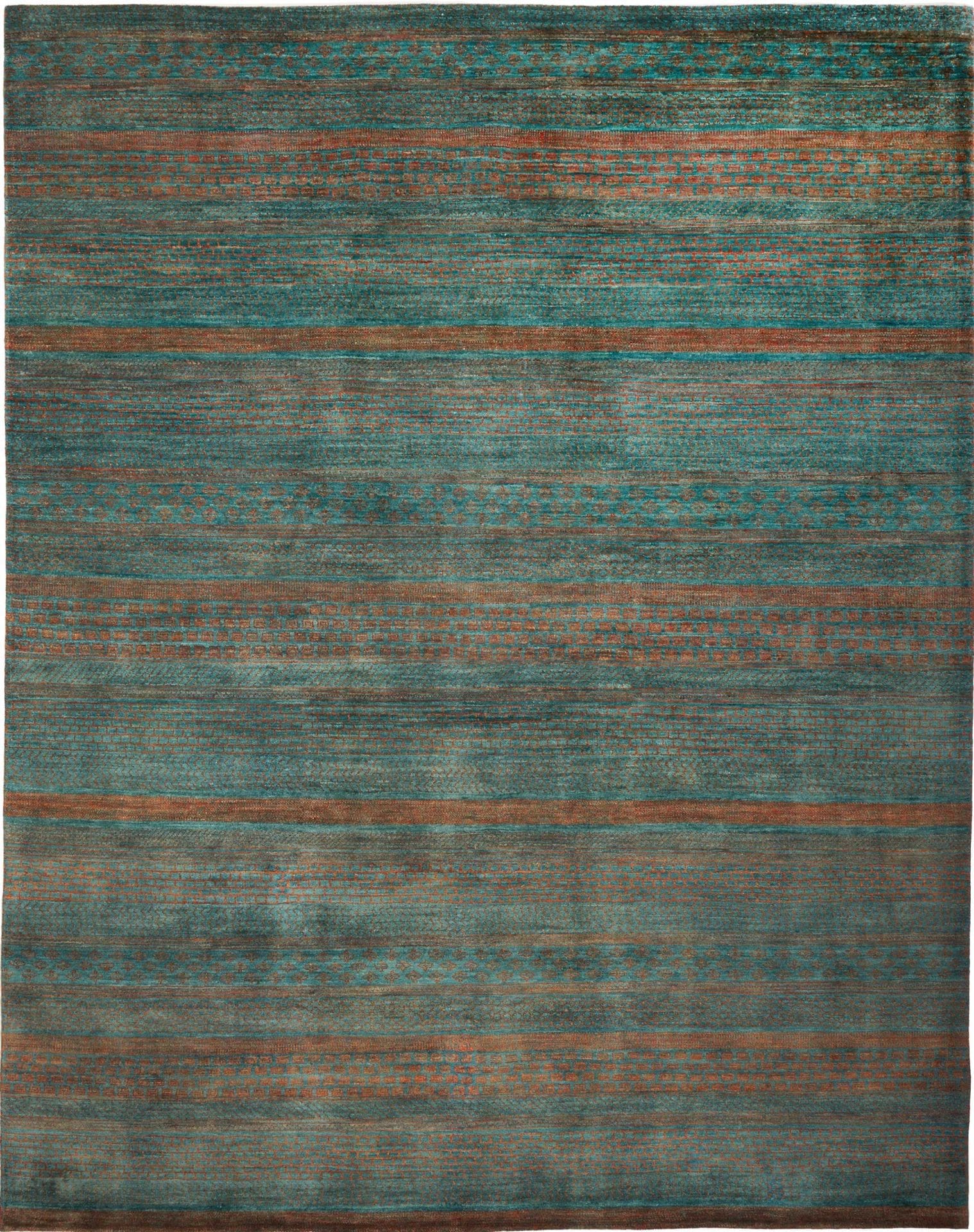 Loribaft Teppich 249 x 314 cm aus Schurwolle, handgeknüpft