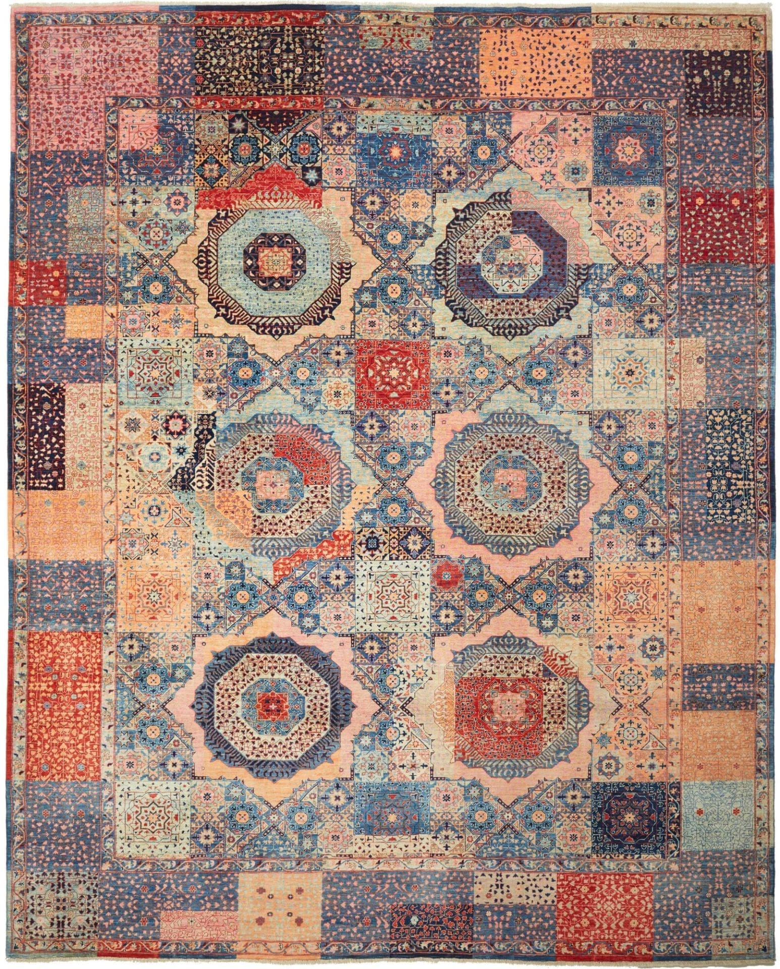 Mamluk Orientteppich 284 x 350 cm - Hochwertig, handgeknüpft