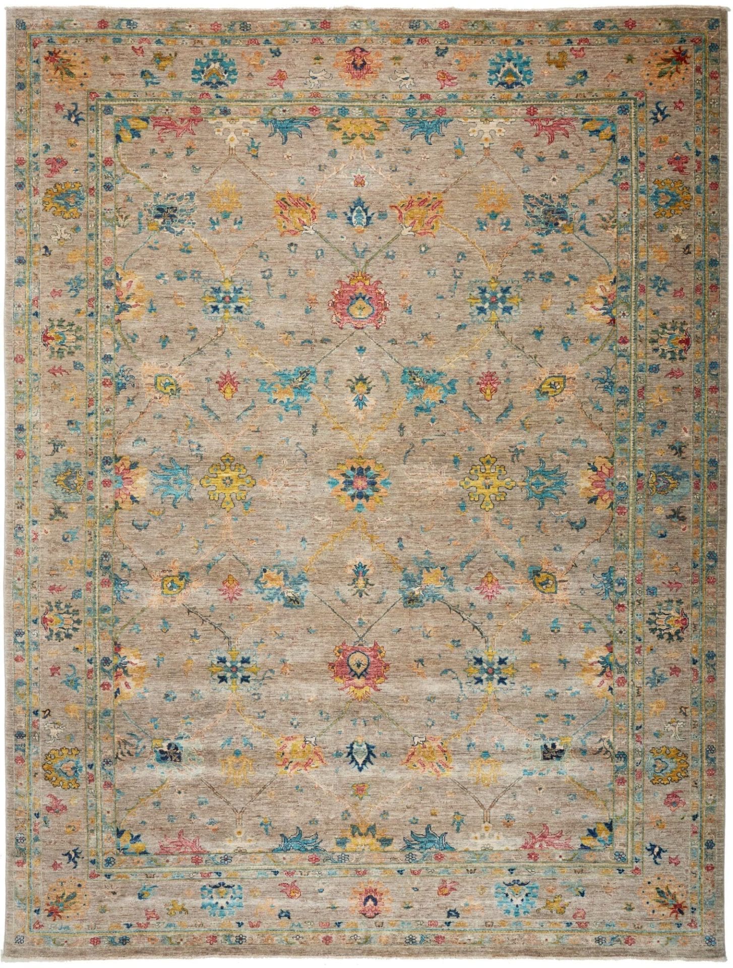 Ziegler Orientteppich 278 x 361cm, Schurwolle, handgeknüpft