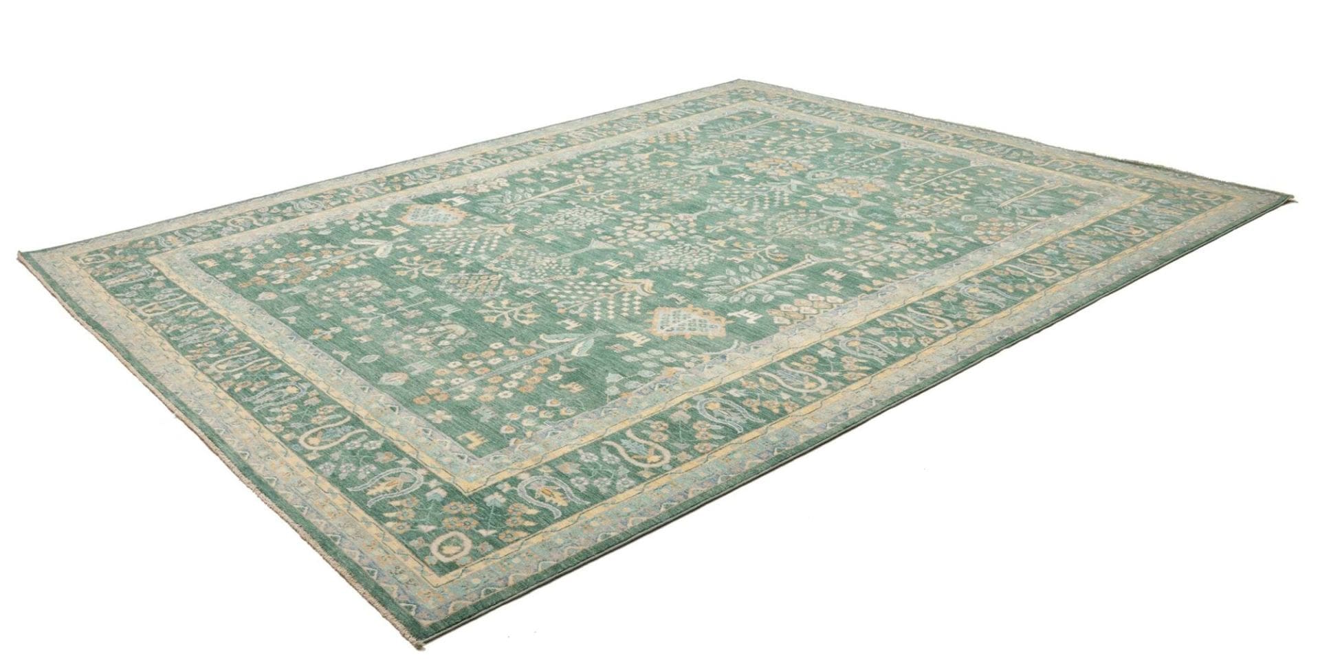 Ziegler Orientteppich 282 x 354cm aus Schurwolle, handgeknüpft