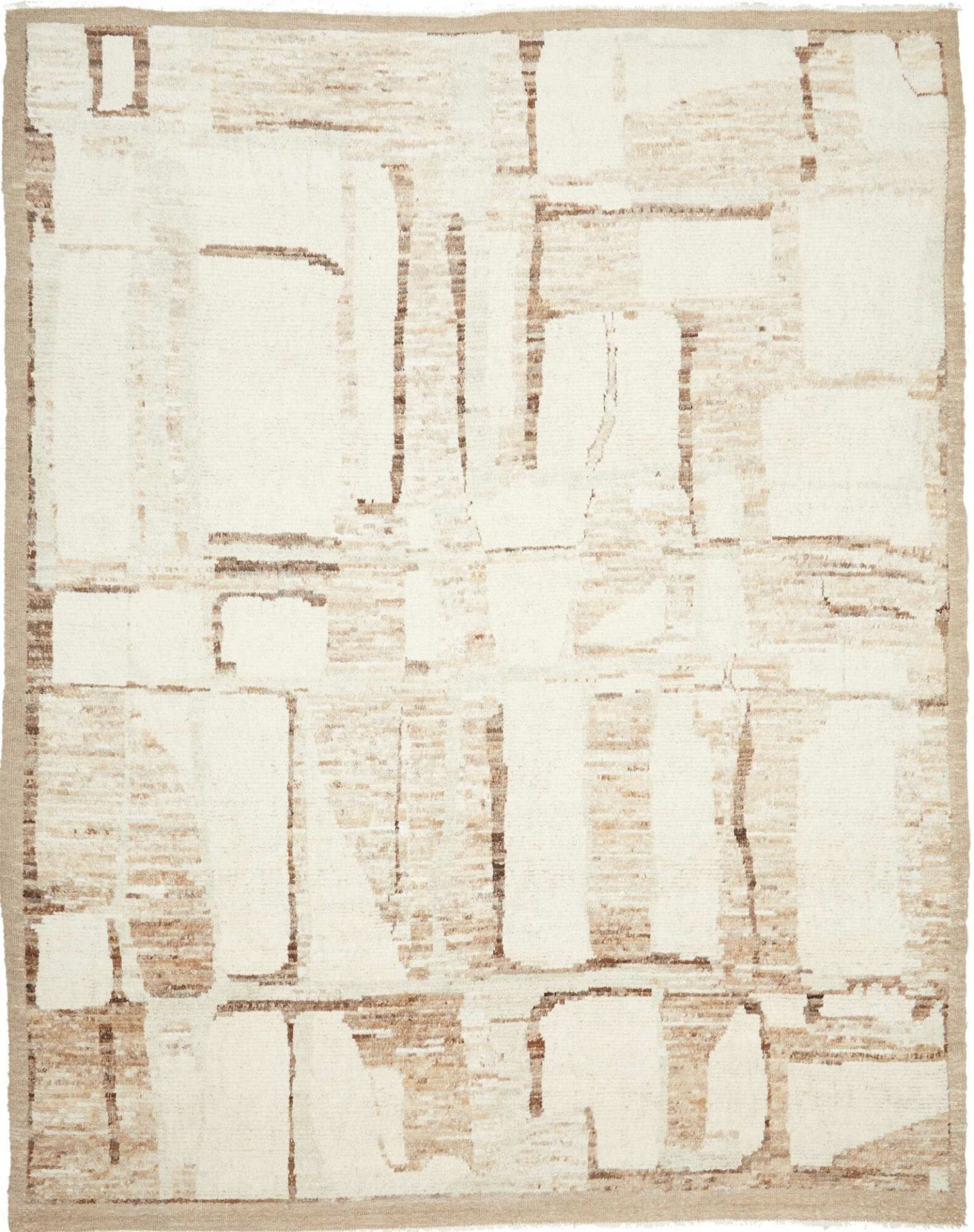 Berber Teppich 236 x 300cm aus Schurwolle, handgeknüpft, Orientteppich