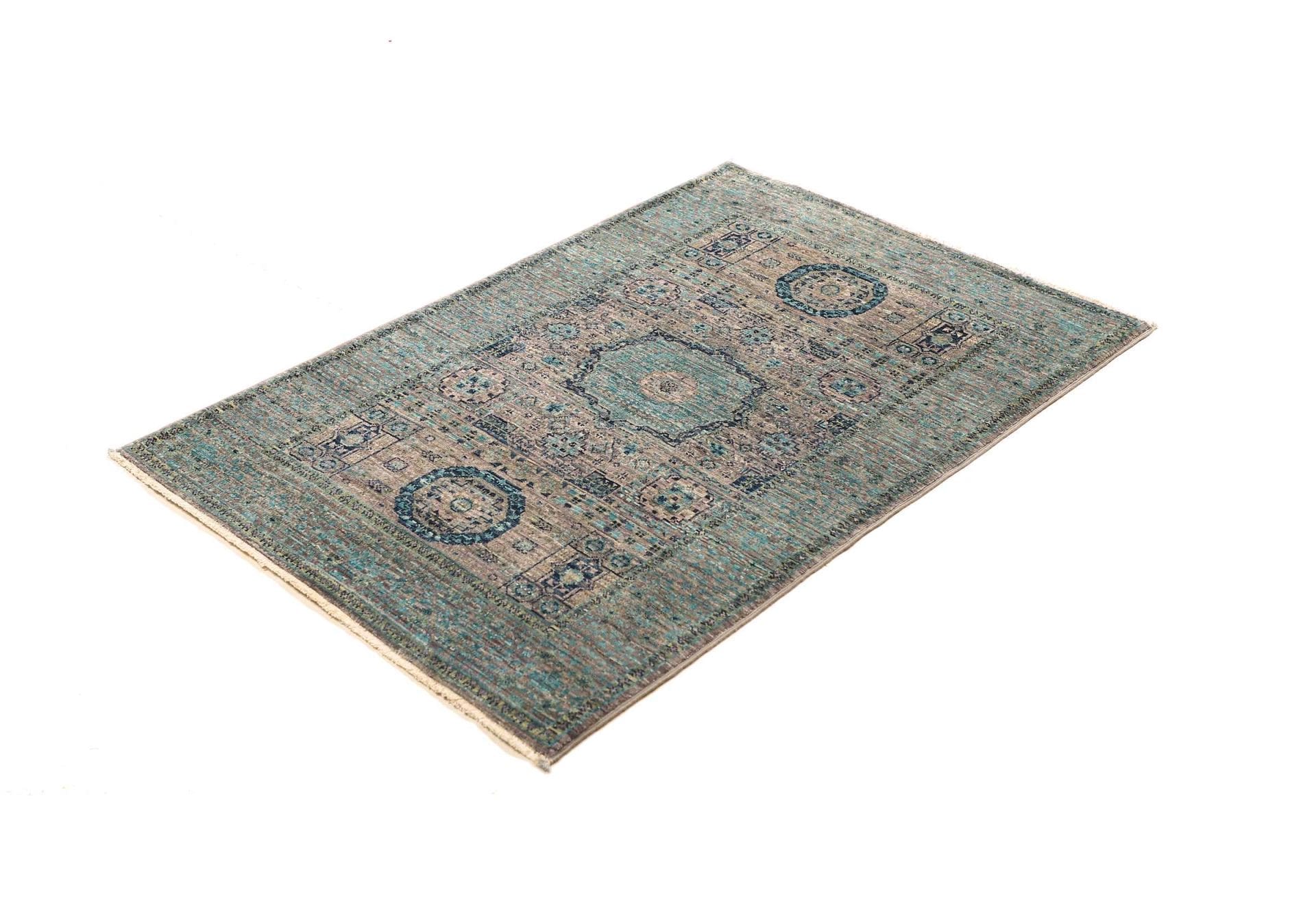 Mamluk Orientteppich 83 x 118cm, Seide, handgeknüpft