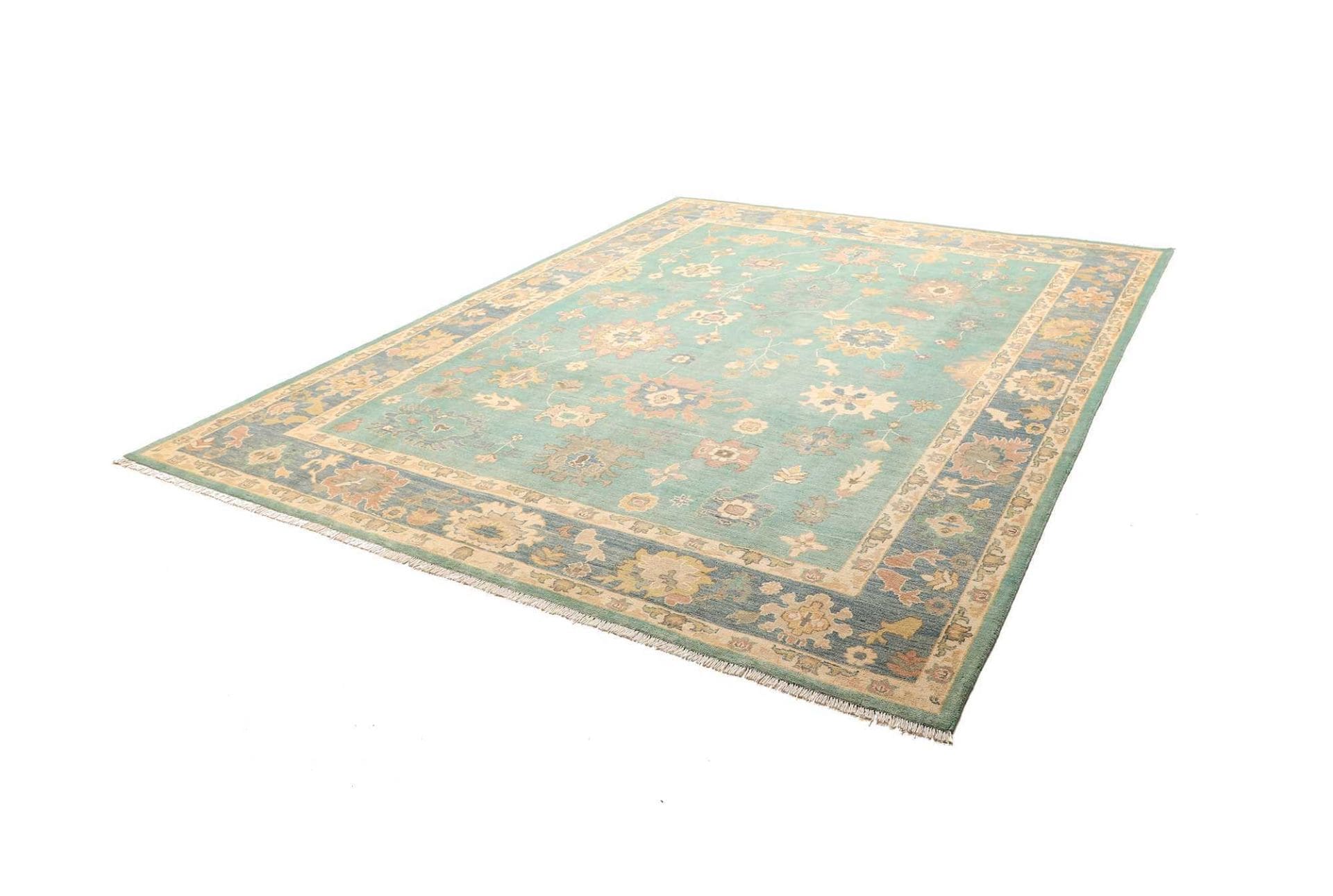 Ziegler Teppich 247 x 298 cm in einzigartigen Farben, handgeknüpft