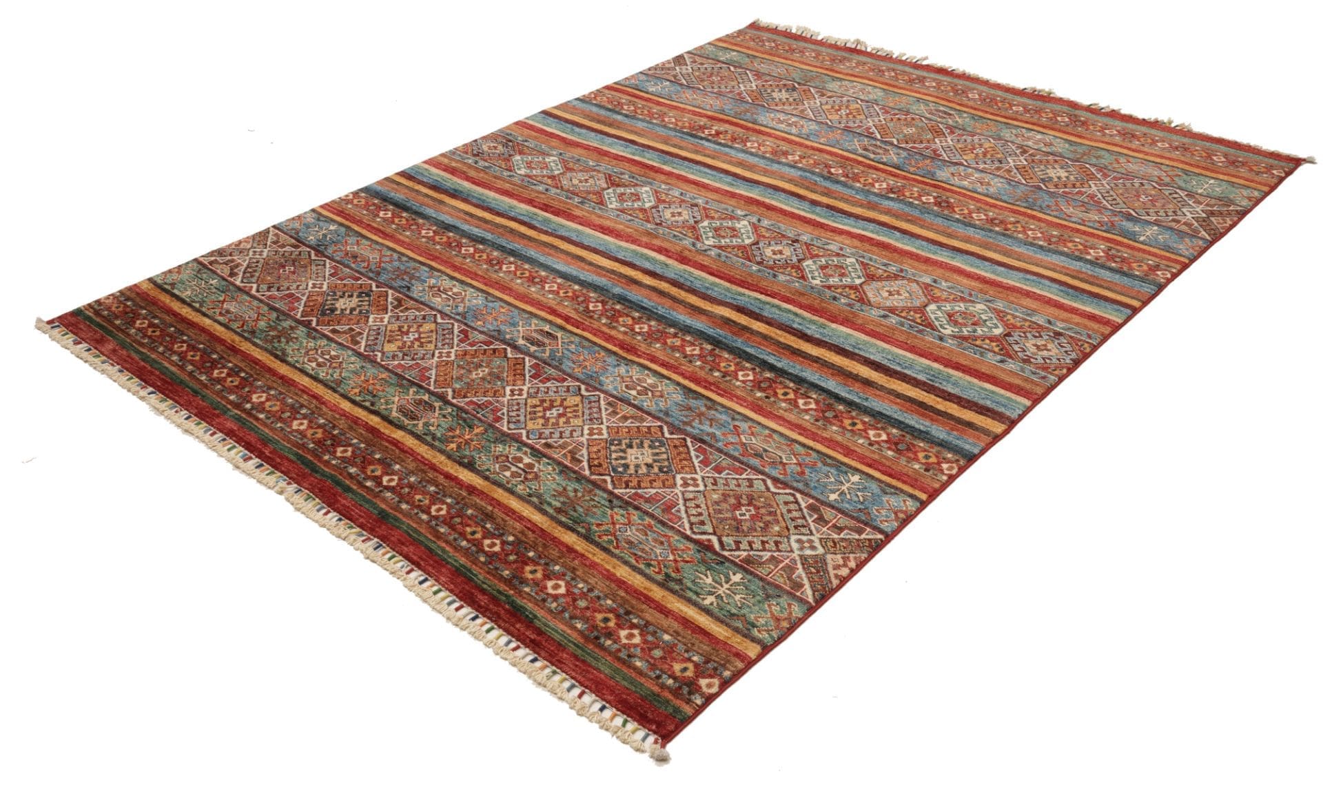 Samarkand Orientteppich 182 x 237cm, handgeknüpft, Wolle