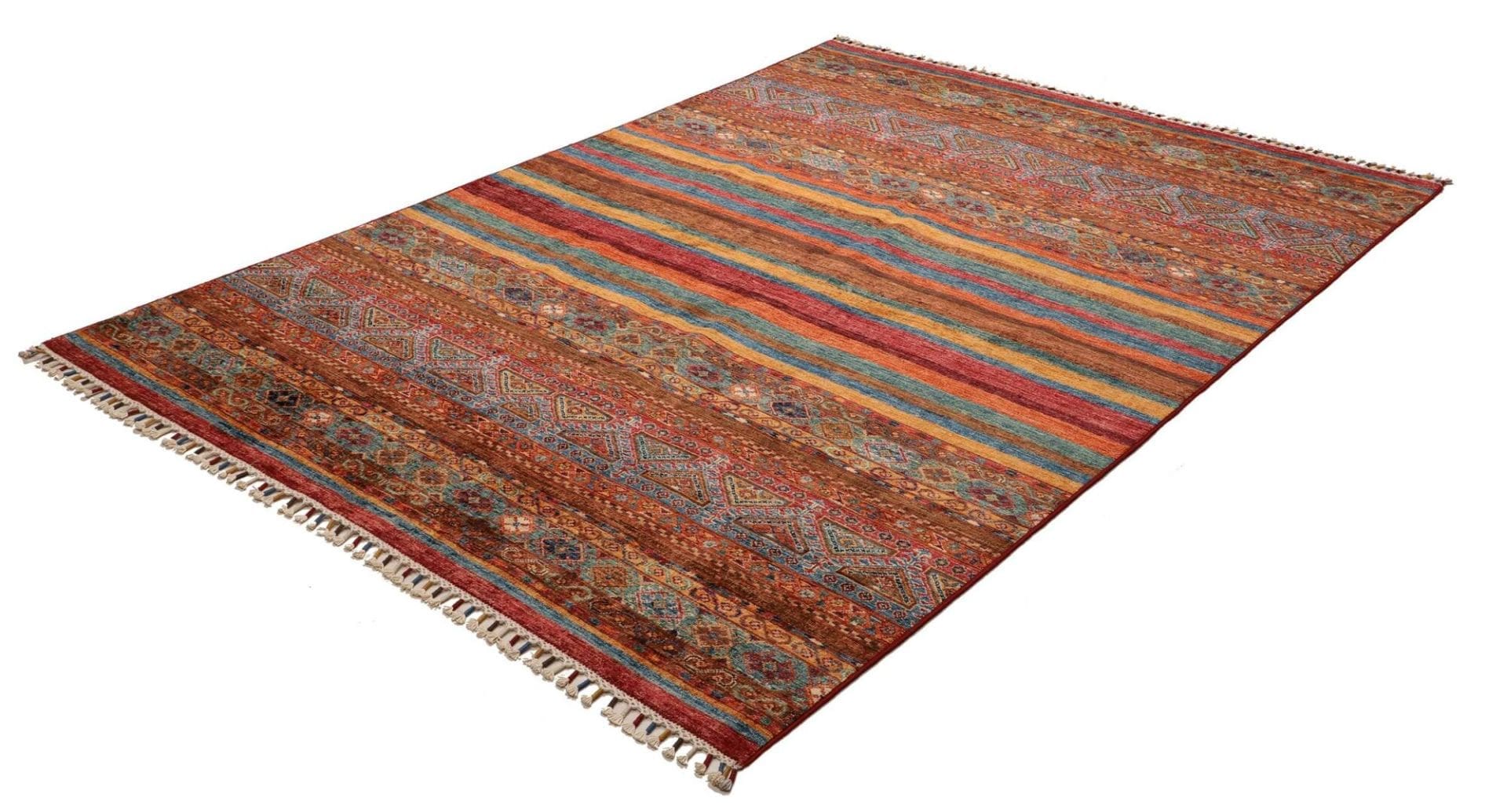 Samarkand Orientteppich 178 x 234 cm, handgeknüpft, Schurwolle
